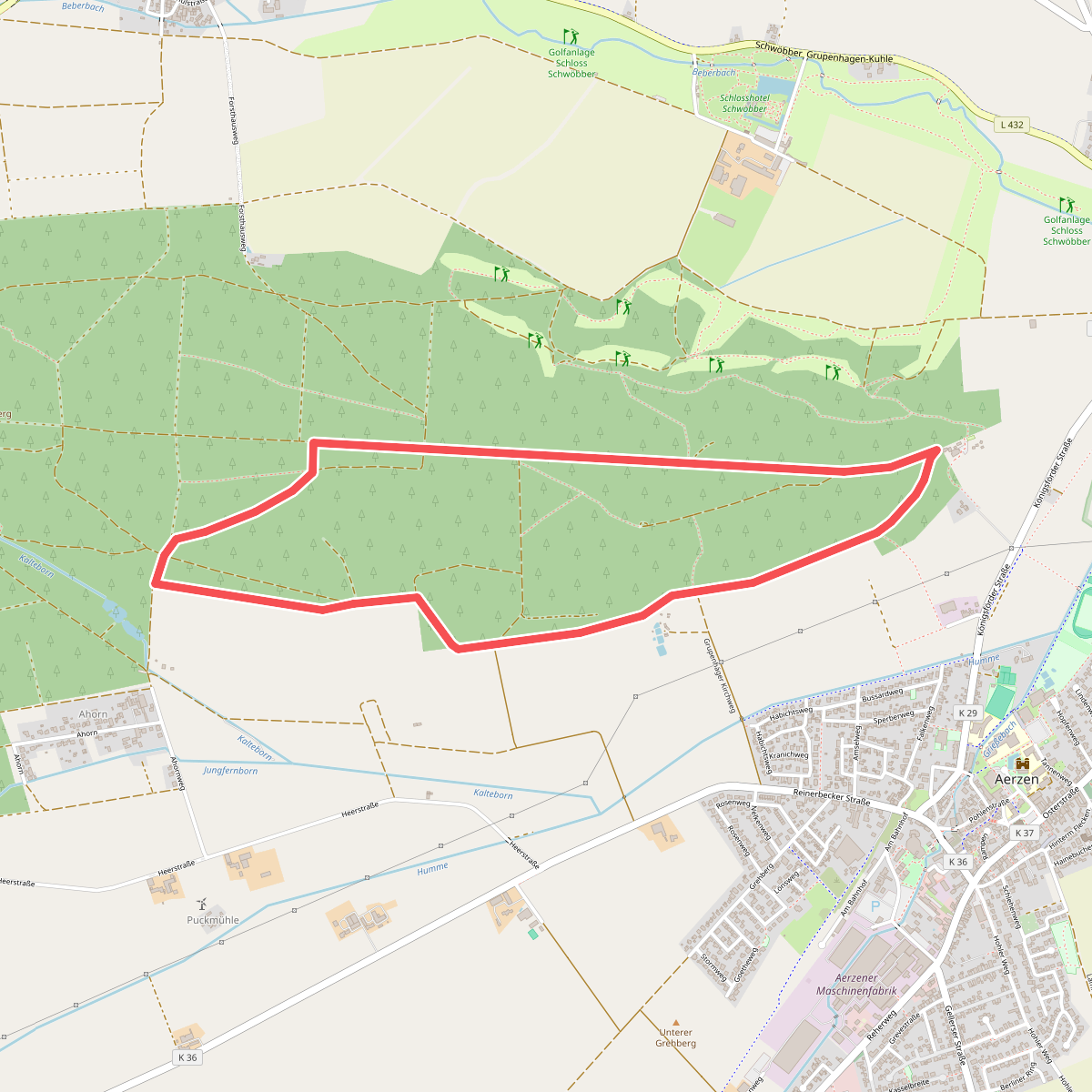 AE7 Rundwanderweg auf dem Lüningsberg zwischen Waldquelle und Ahorn