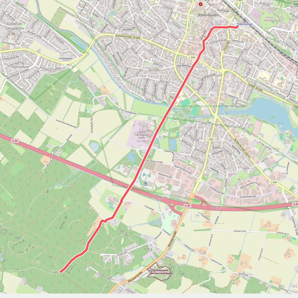 Hermannsweg - Zuweg Ibbenbüren