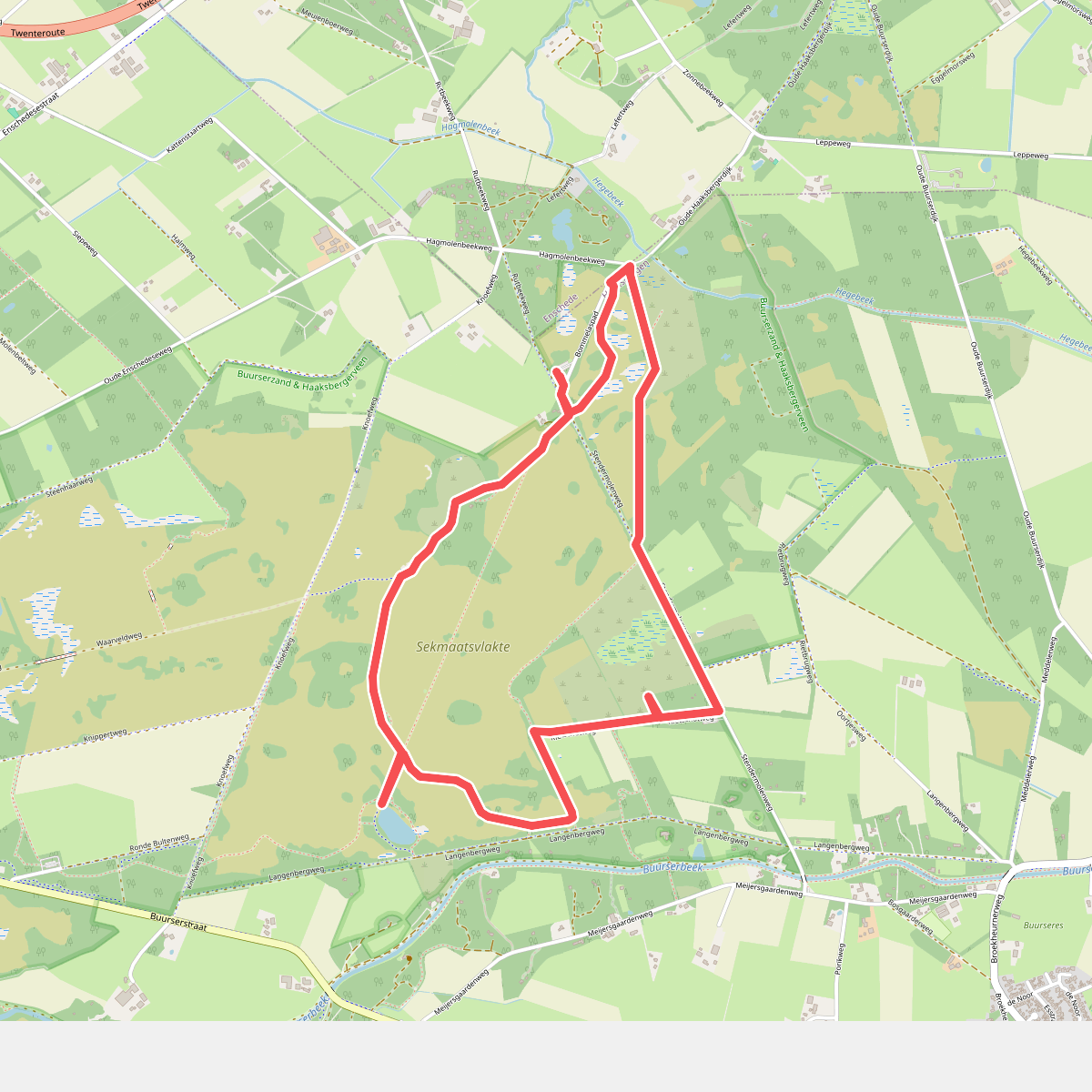 Hardlooproute Buurserzand, bij Haaksbergen