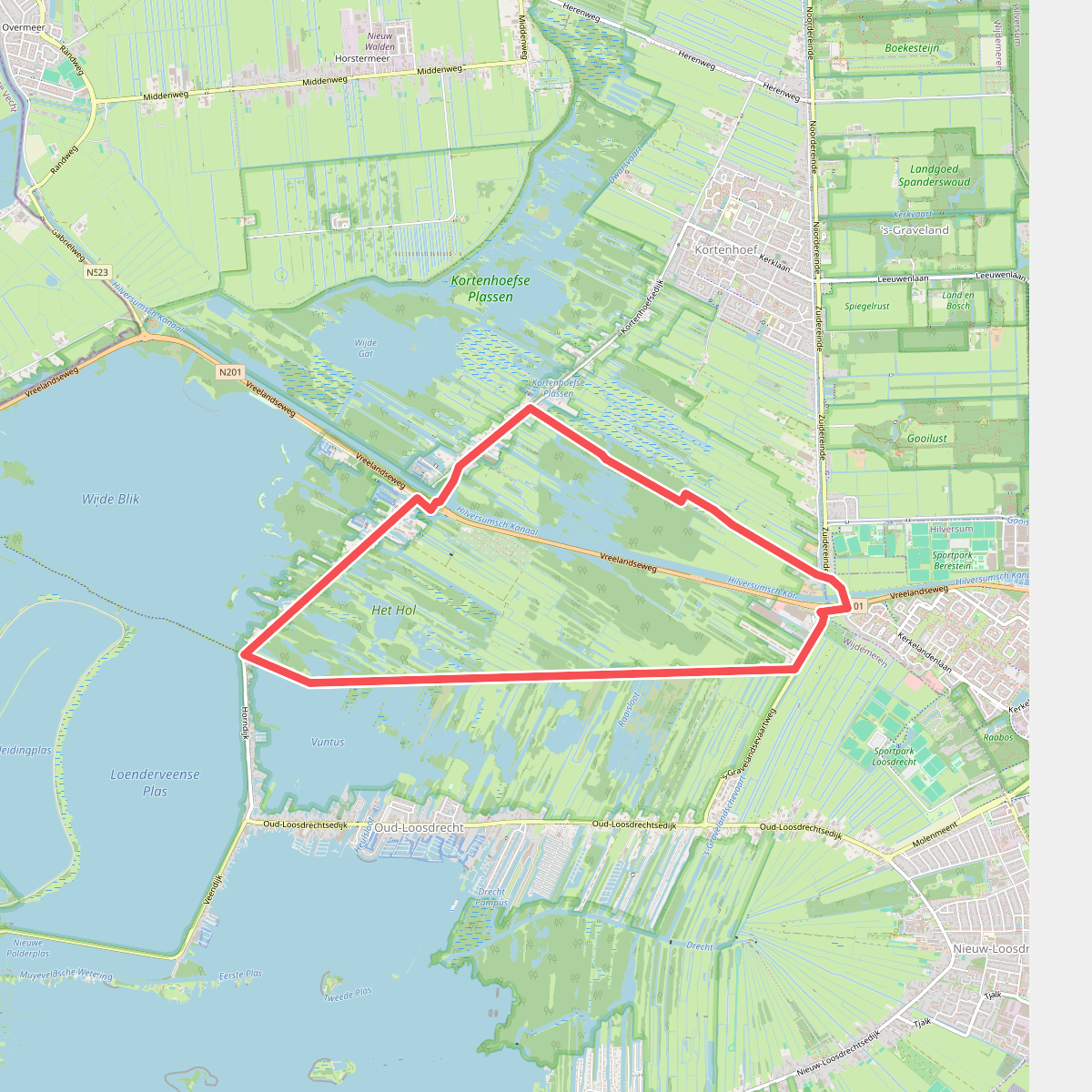 Hardlooproute Oppad en Kromme Rade, vlak bij Hilversum 