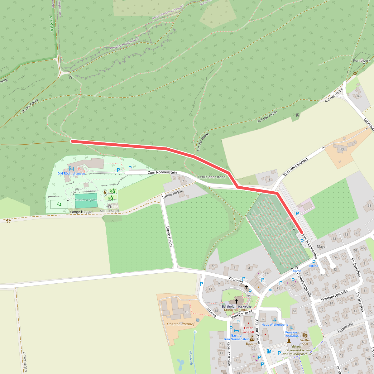 A2 Wandergebiet Rödinghausen