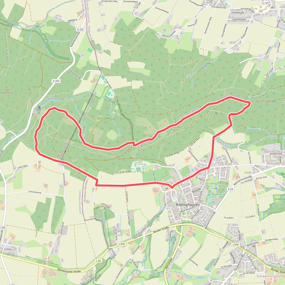 Rundweg "Grüner See – Nonnenstein" ("Linkerberg L3")