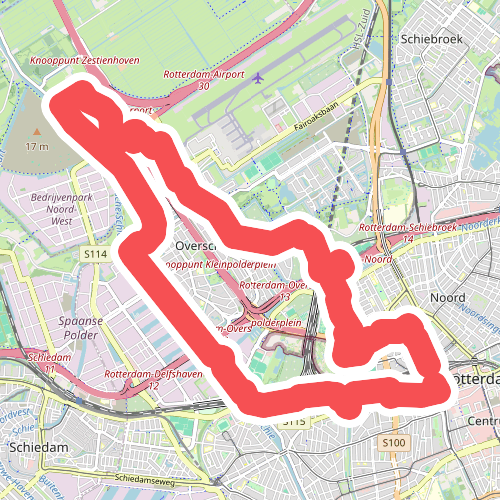 Groene wandelroute vanaf Rotterdam Centraal Station naar Buitenplaats De Tempel