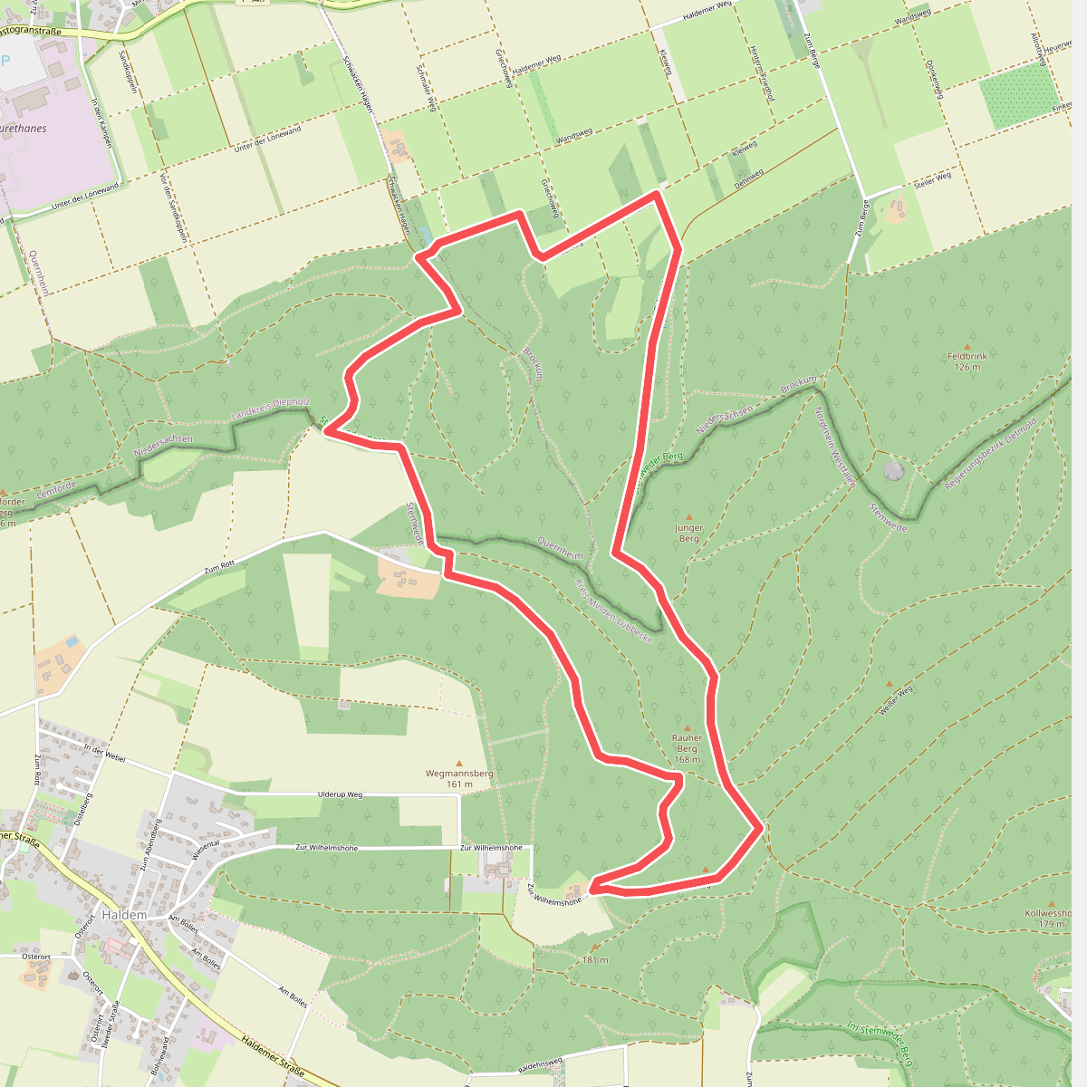 Lila Route - Stemweder Berg
