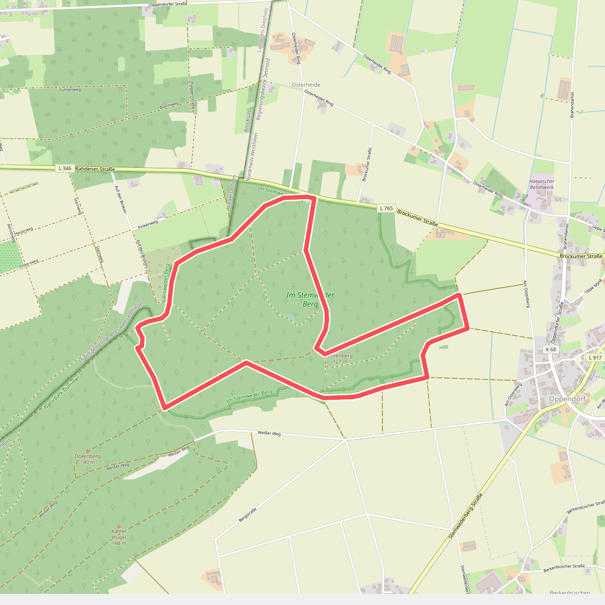 Stemwede-Oppendorf Rundweg A4