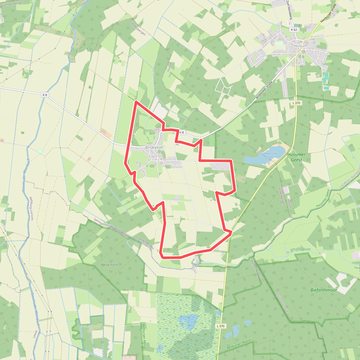 Hermann-Löns-Wanderweg um Brokeloh