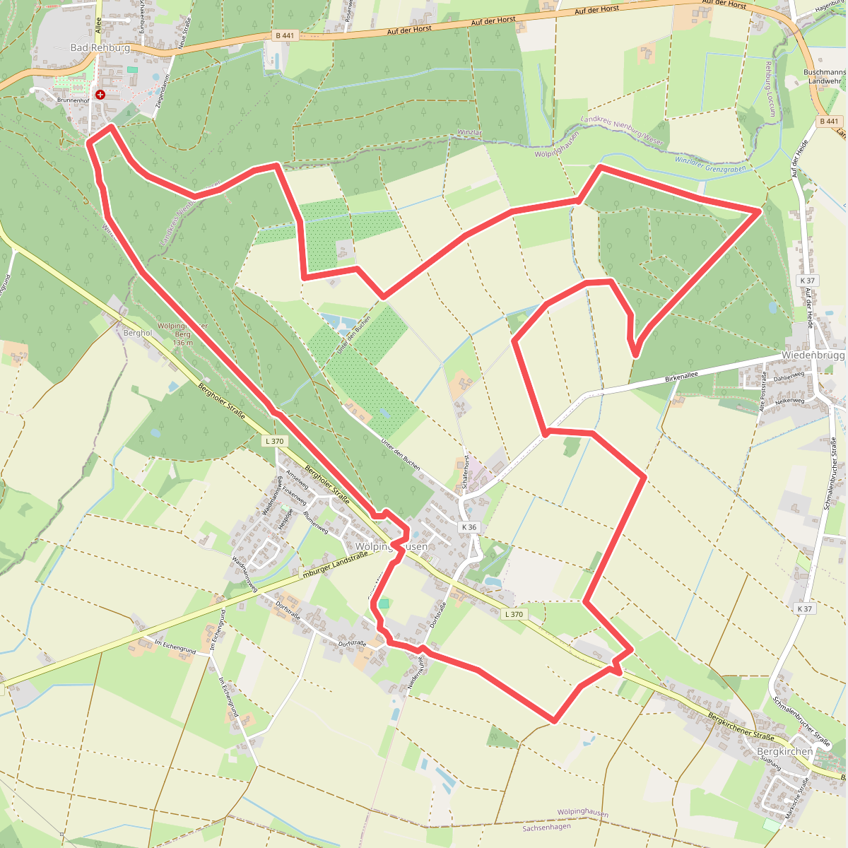 Wanderroute Wölpinghausen