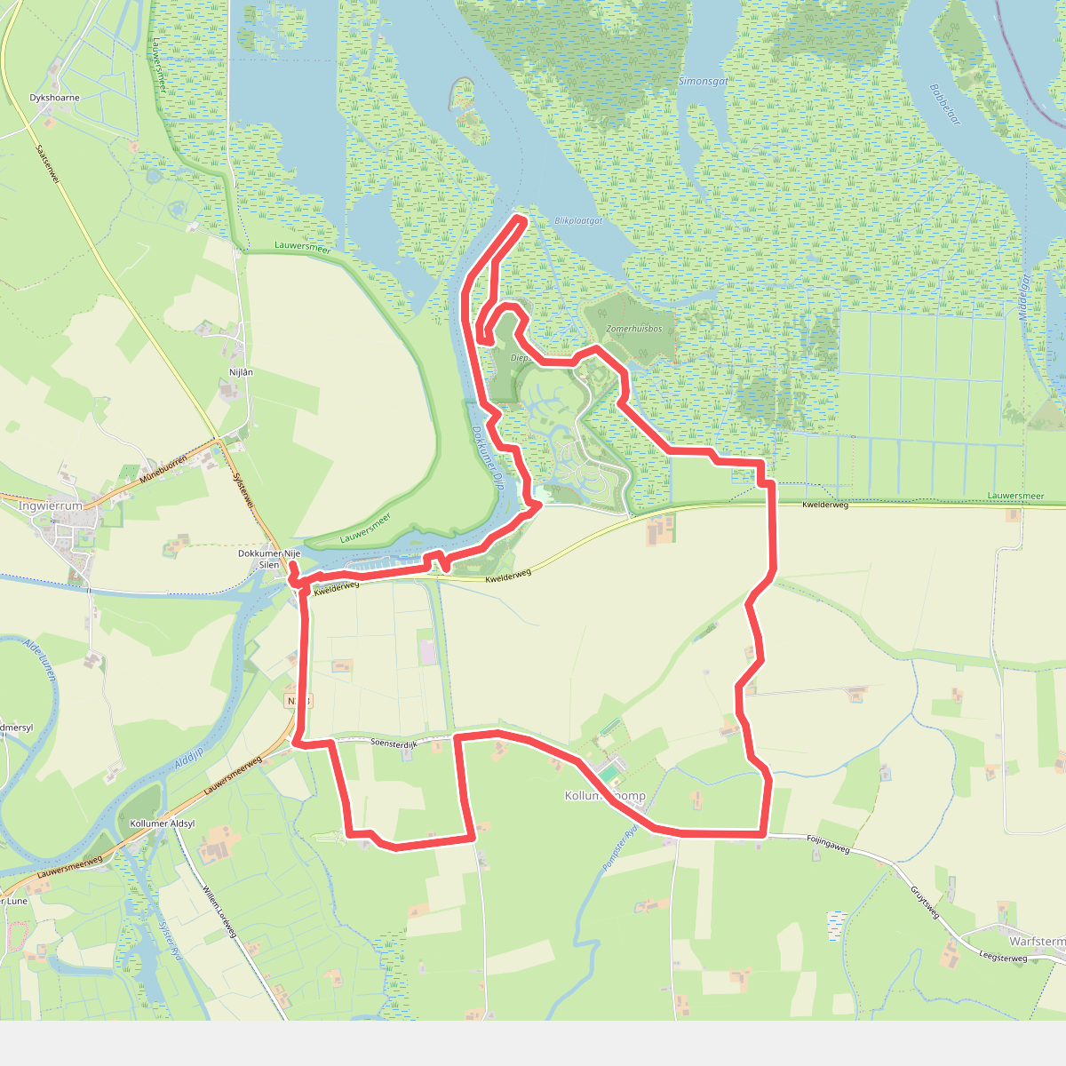Wandelroute avontuurlijk Lauwersmeer