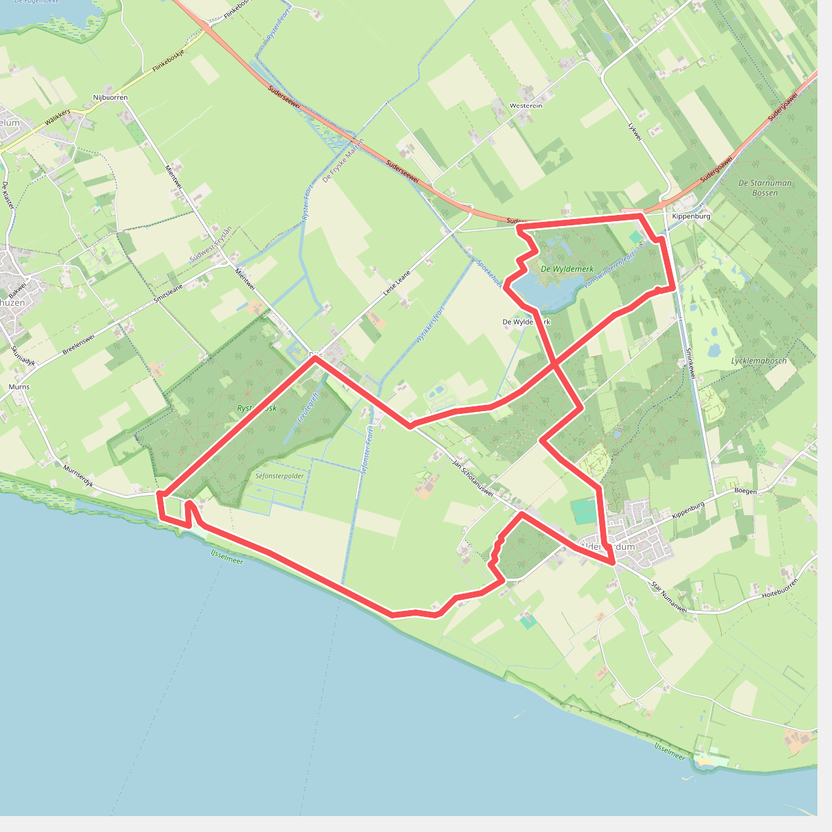 Wandelroute Gaasterland: Jolderenbos, Rijsterbos en Elfbergen