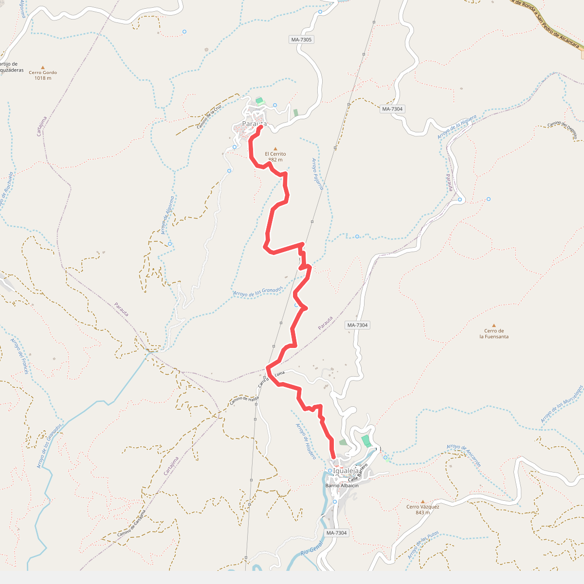 PR-A 226 Parauta - Igualeja