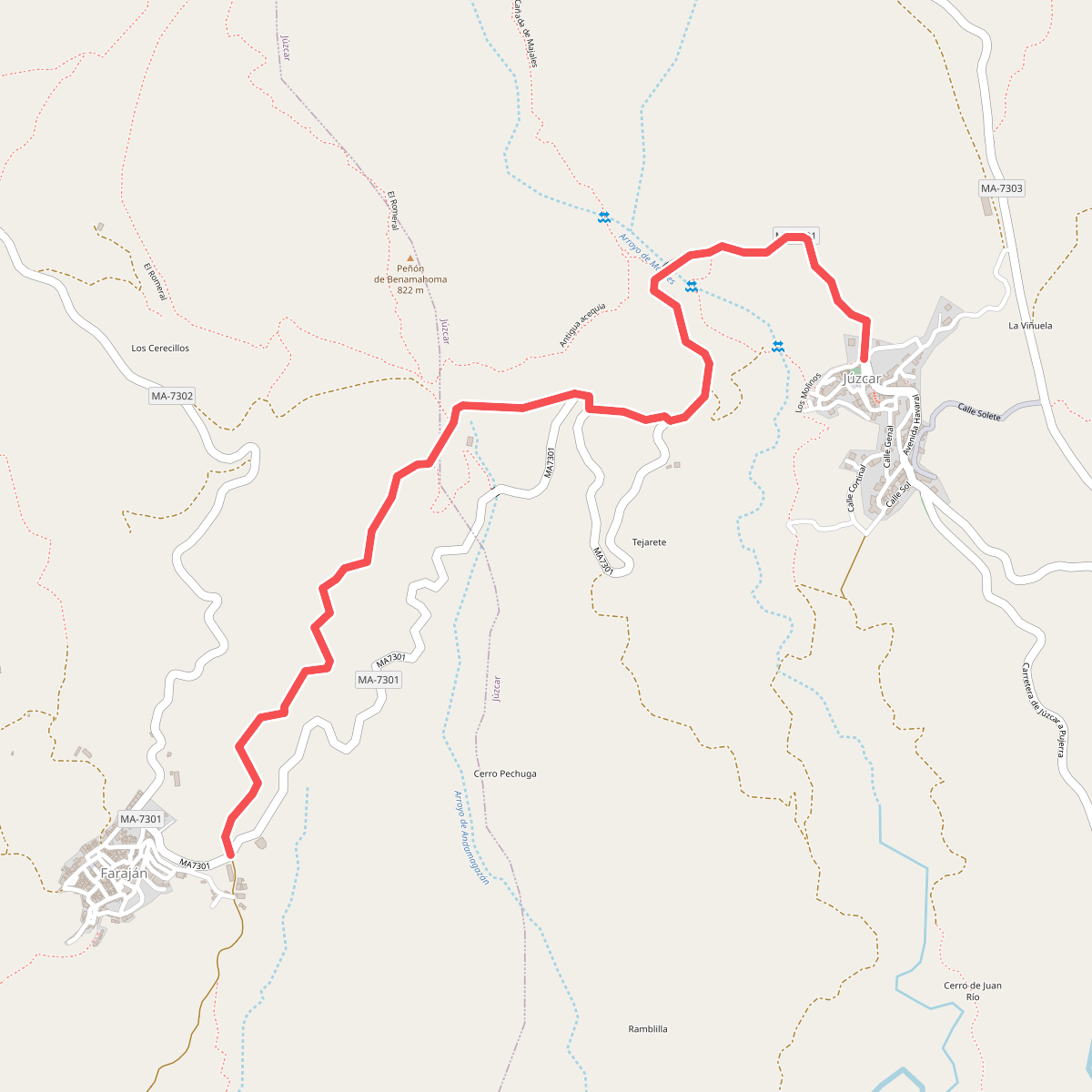 PR-A 227 Júzcar - Faraján