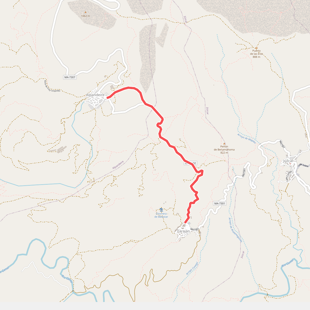 PR-A 228 Faraján - Alpandeire
