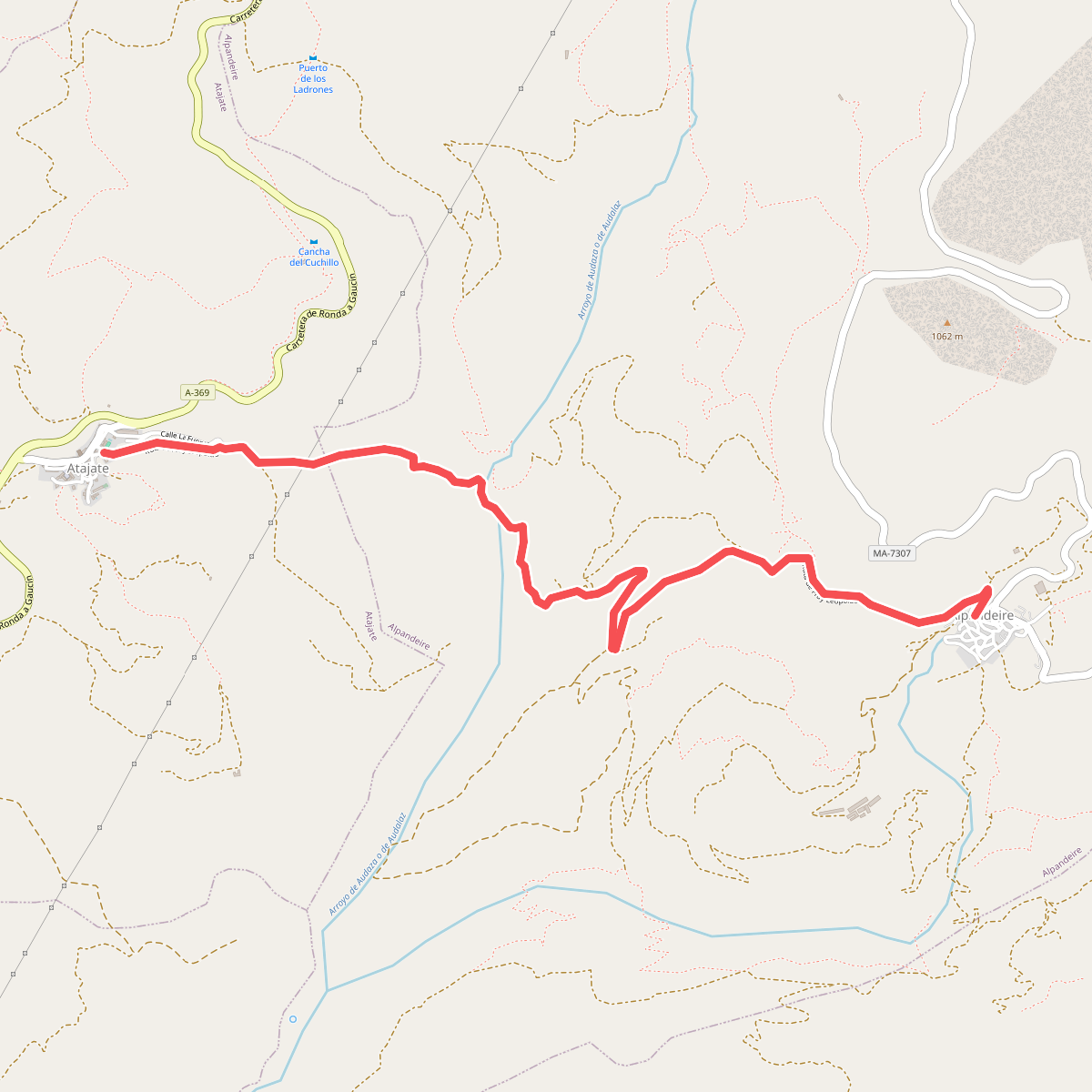 PR-A 229 Alpandeire - Atajate