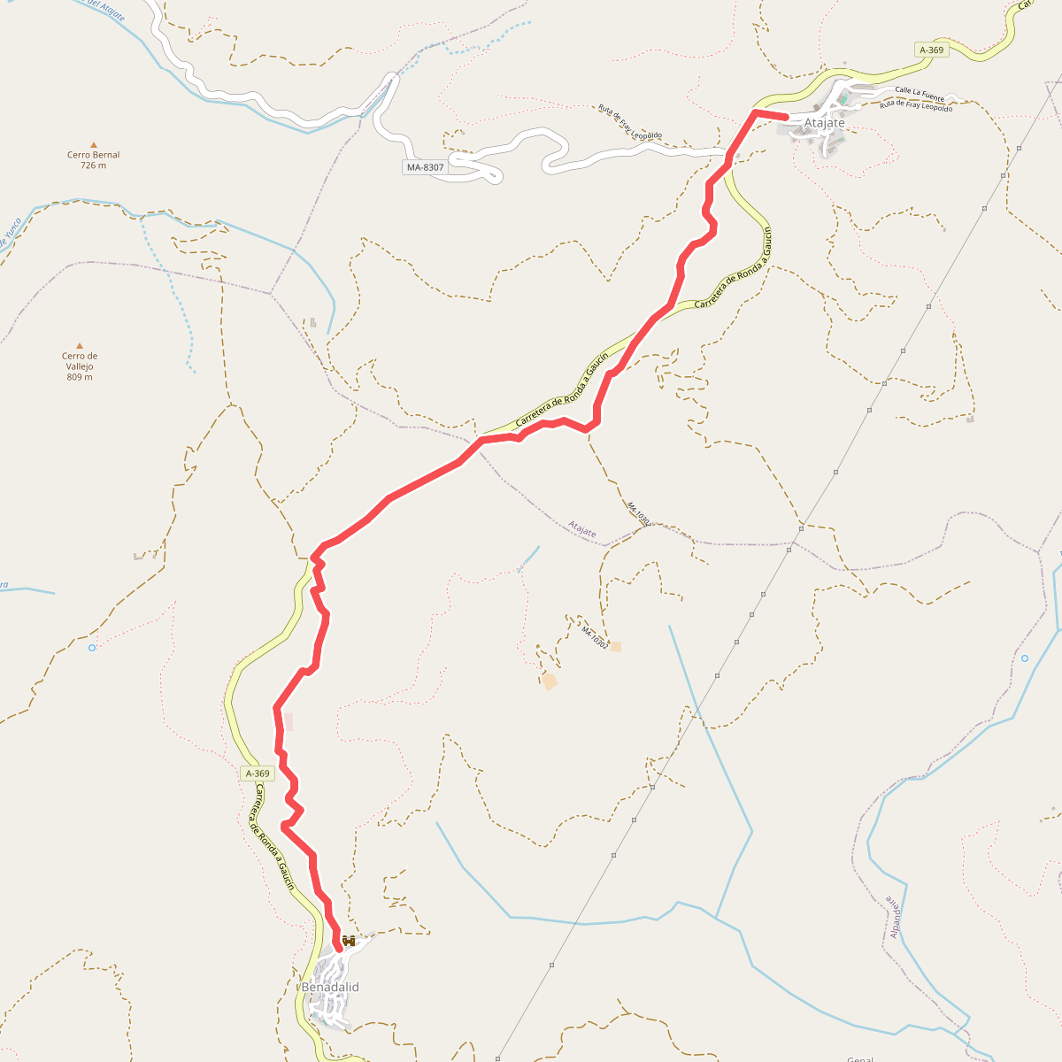 PR-A 235 Atajate - Bendalid