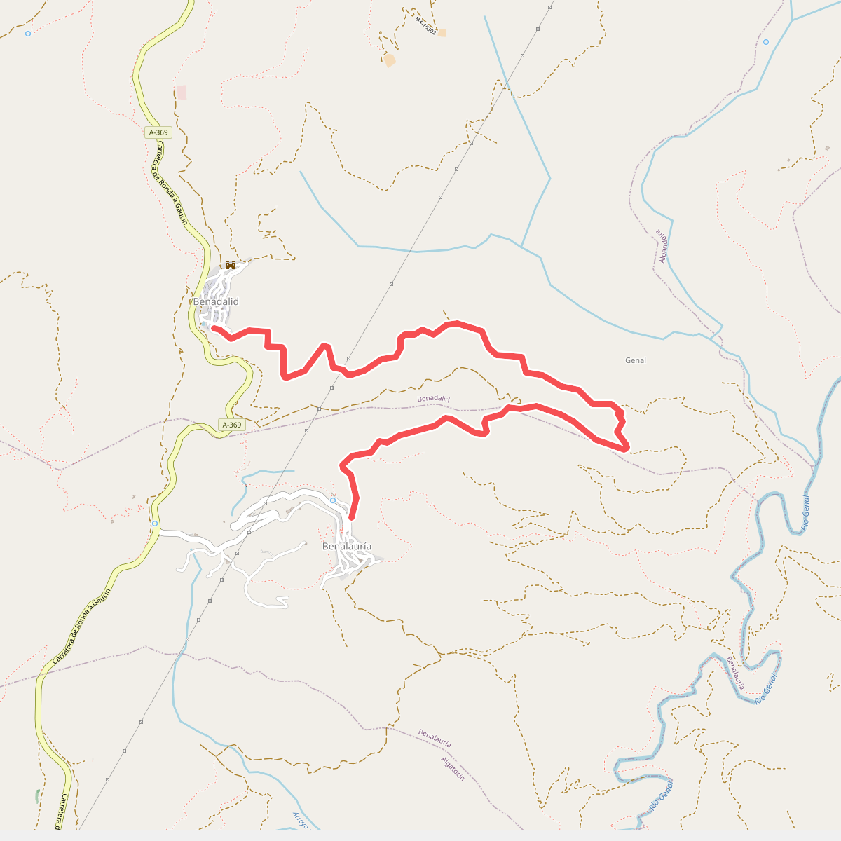 PR-A 236 Benadalid - Benalauría