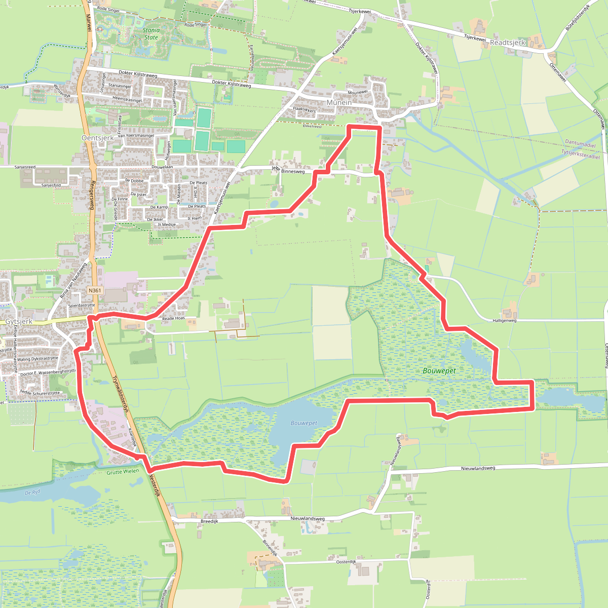 Kuiertocht buitengebied Gytsjerk