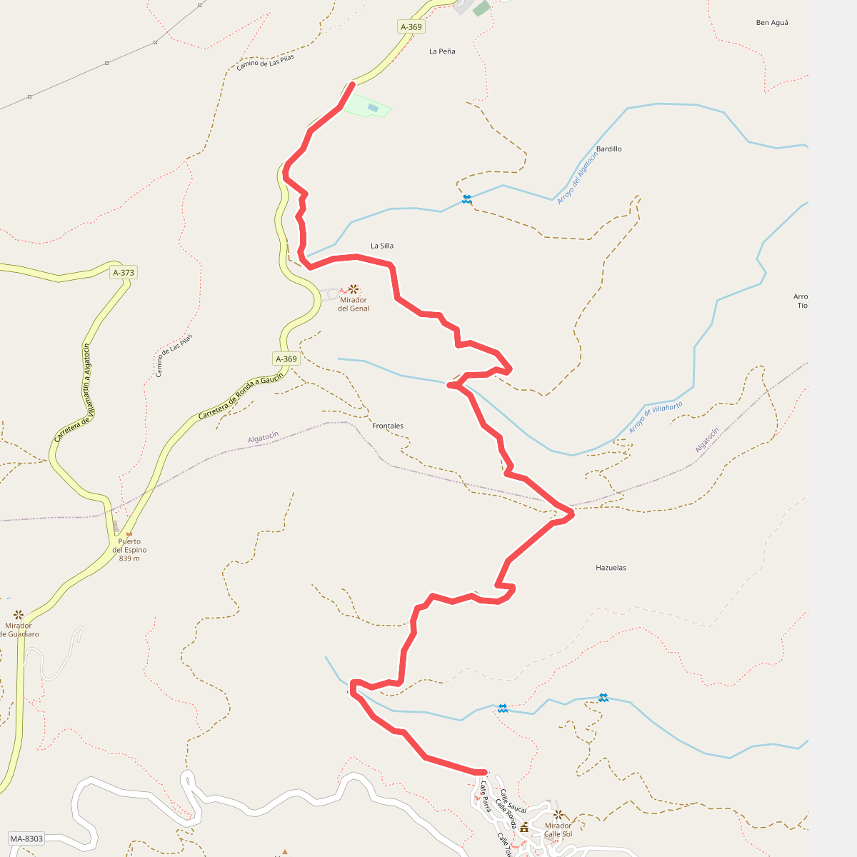 PR-A 239 Algatocín - Benarrabá