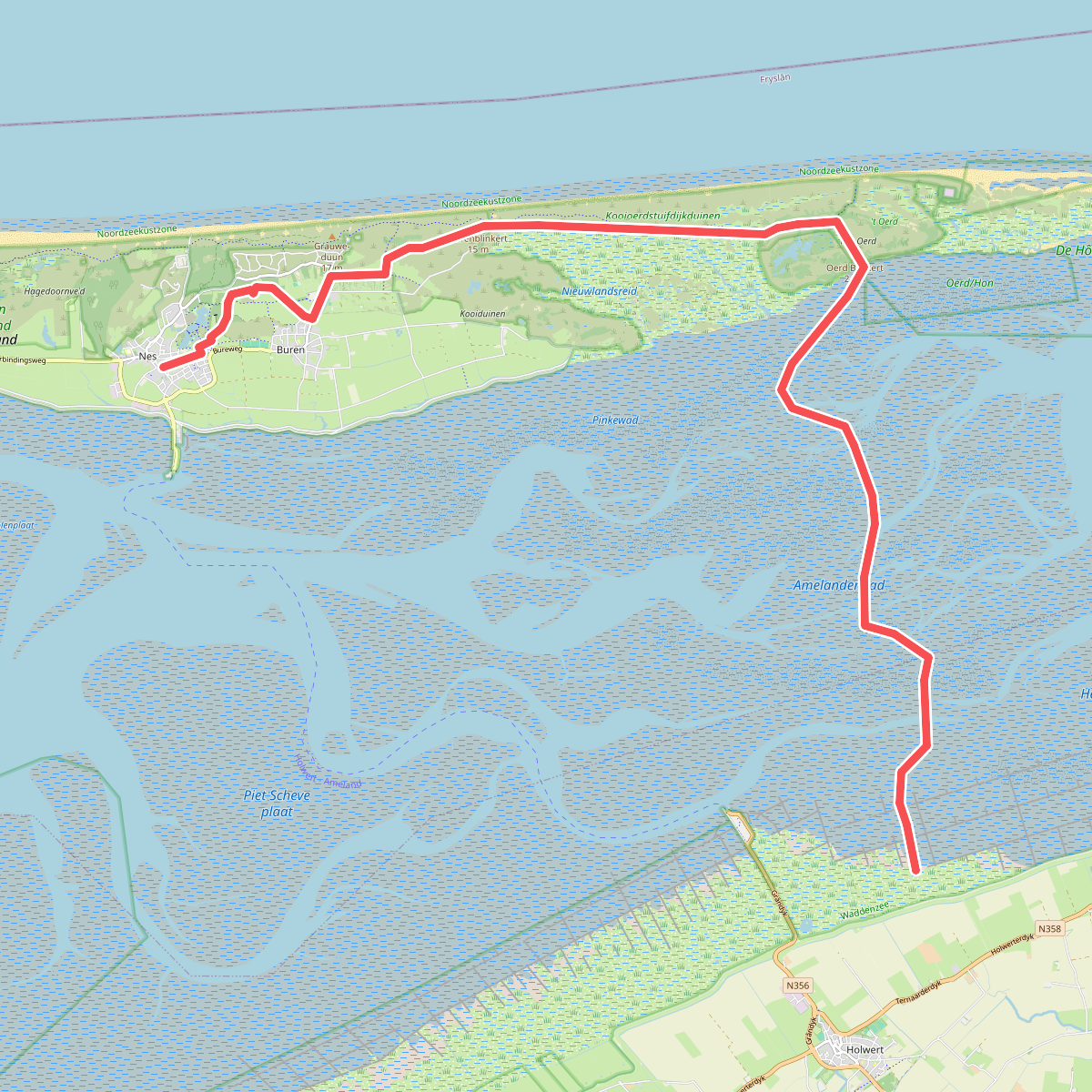 Wadlooptocht Holwerd-Ameland | Klooster Claercamppad