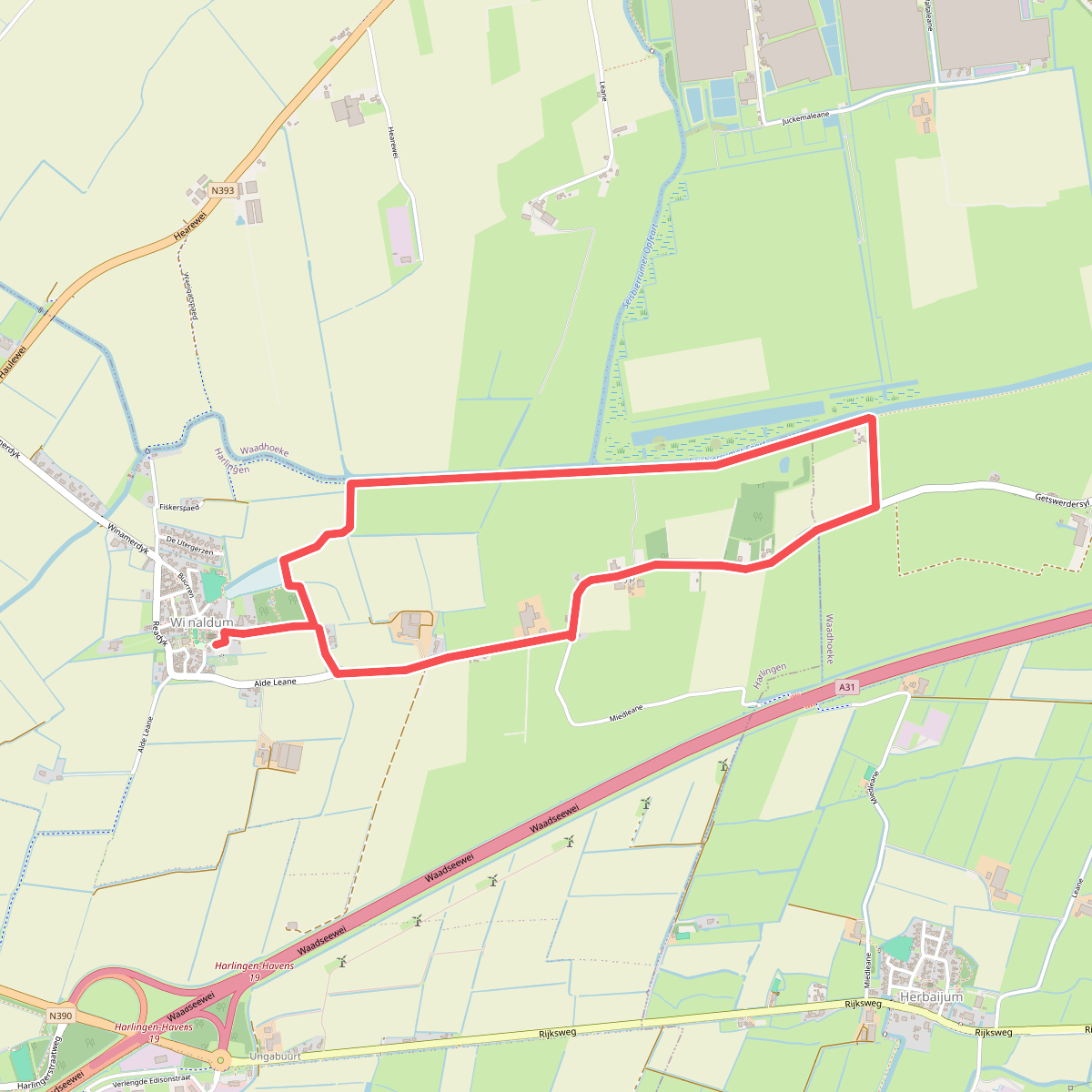 Terpen kuierroute Wijnaldum