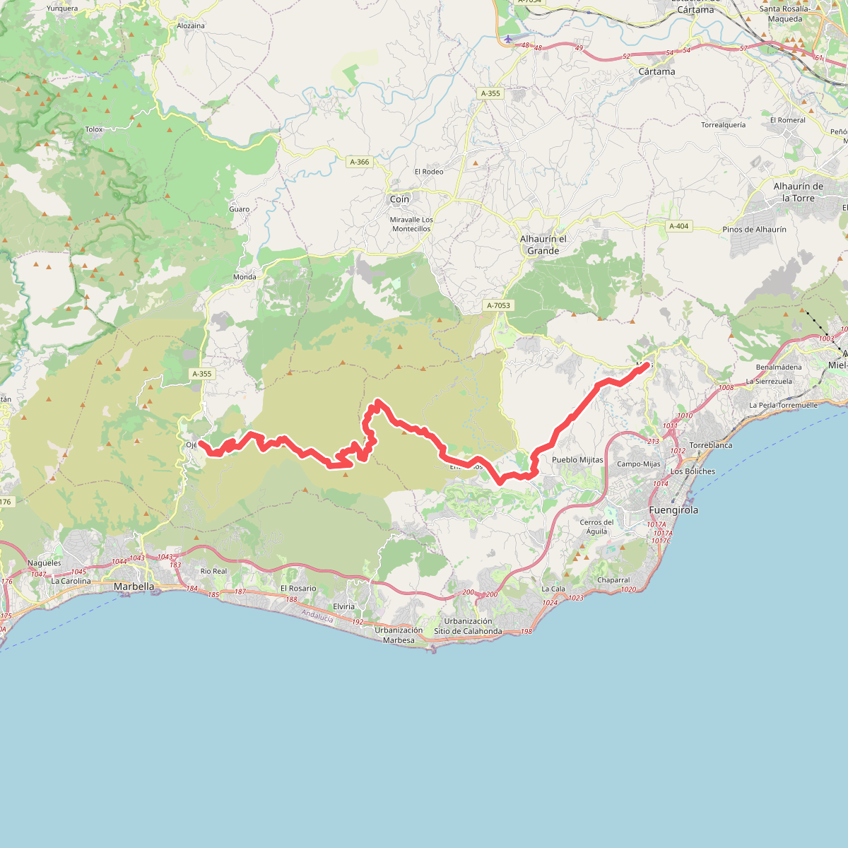 PR-A 170 Ojén - Mijas