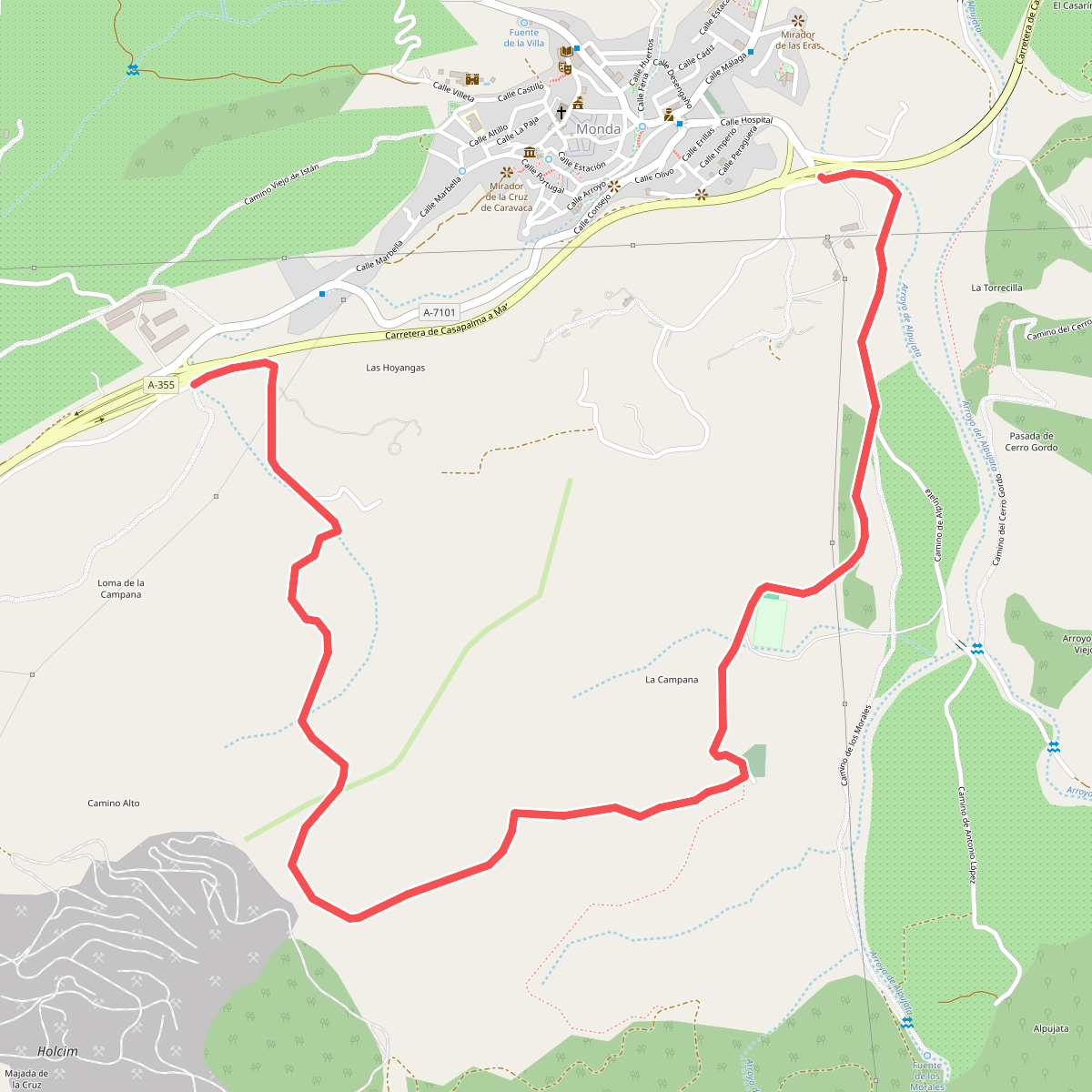 PR-A 277 Monda - Camino Alto