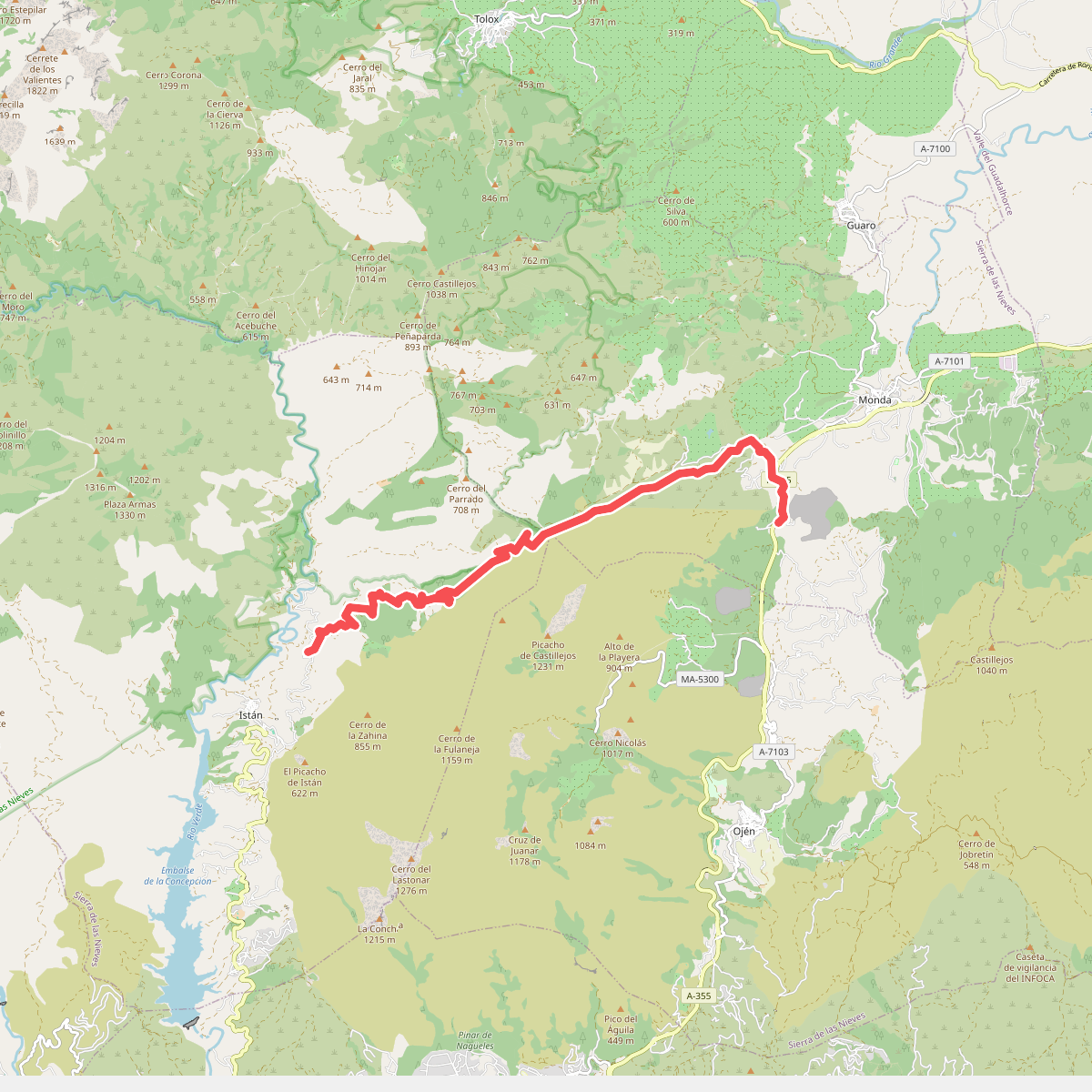 Ruta 2 Istán-Monda