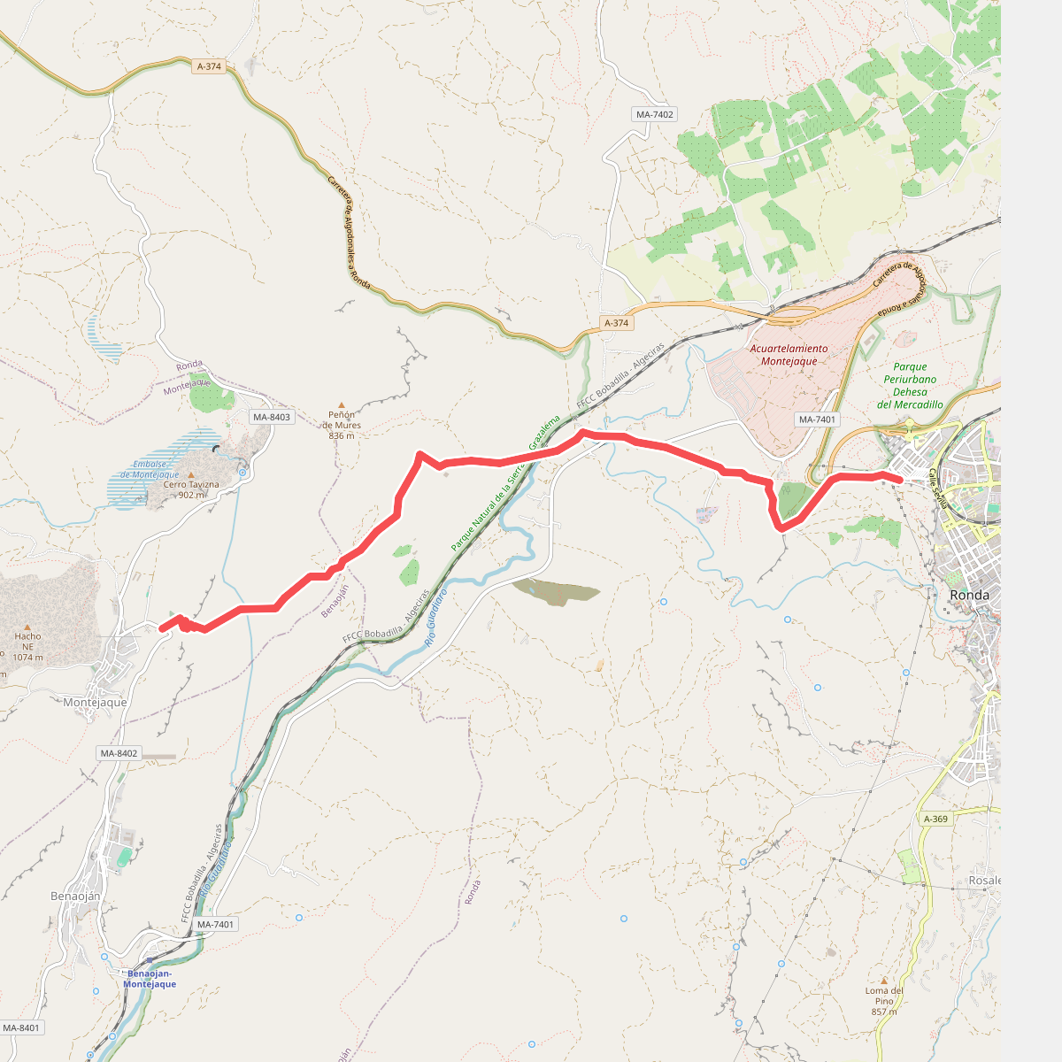PR-A 251 Ronda - Montejaque