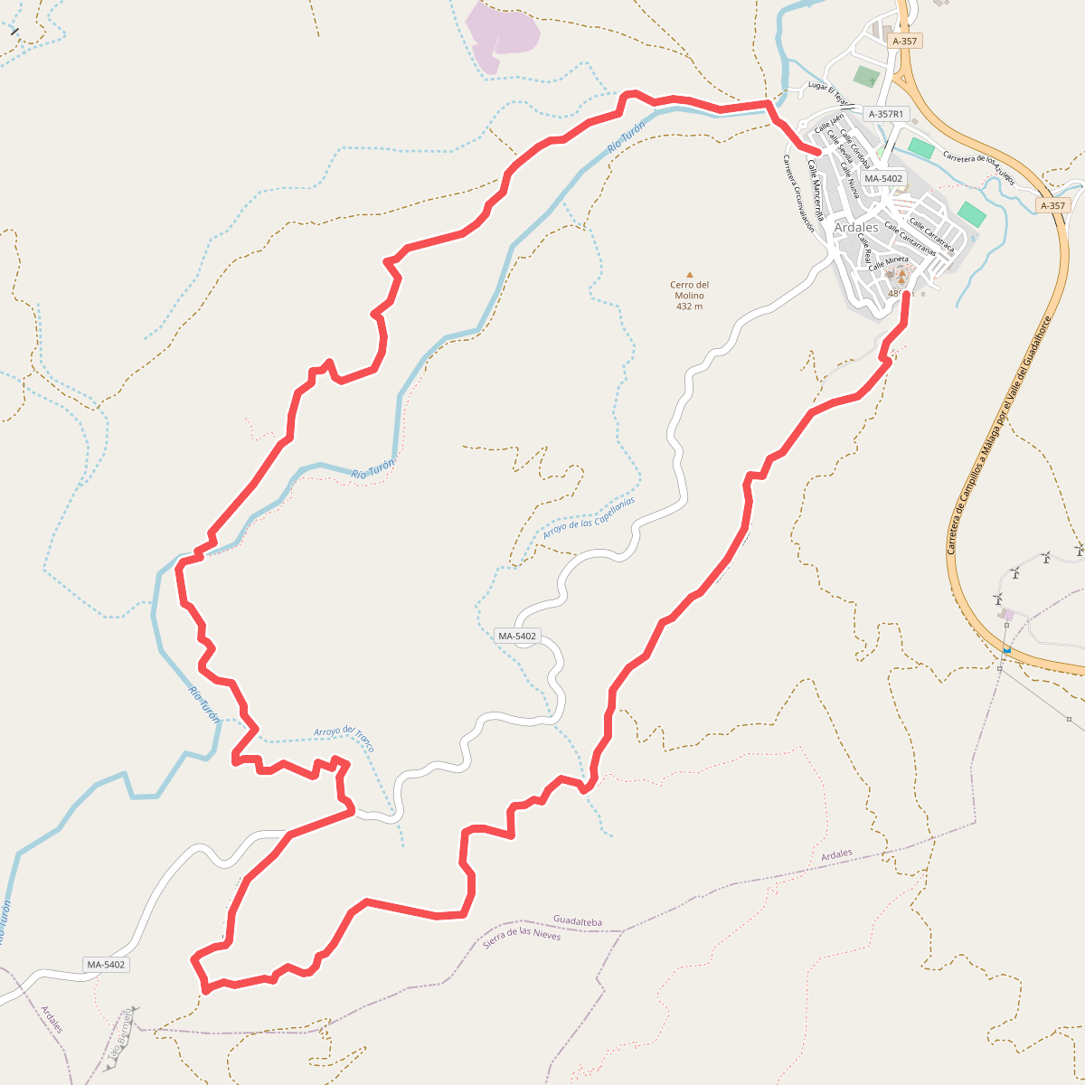 PR-A 90 Cerro del Calvario - Capellán - Turón