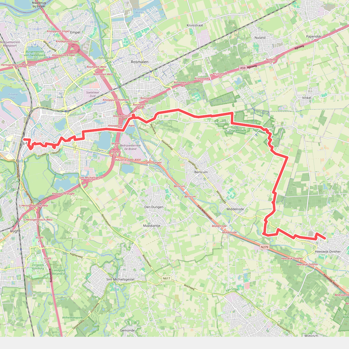 Den Bosch - Heeswijk · Ons Kloosterpad etappe 1