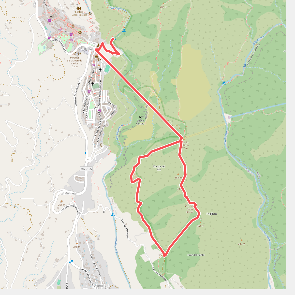 Ruta Cruz de Pinto