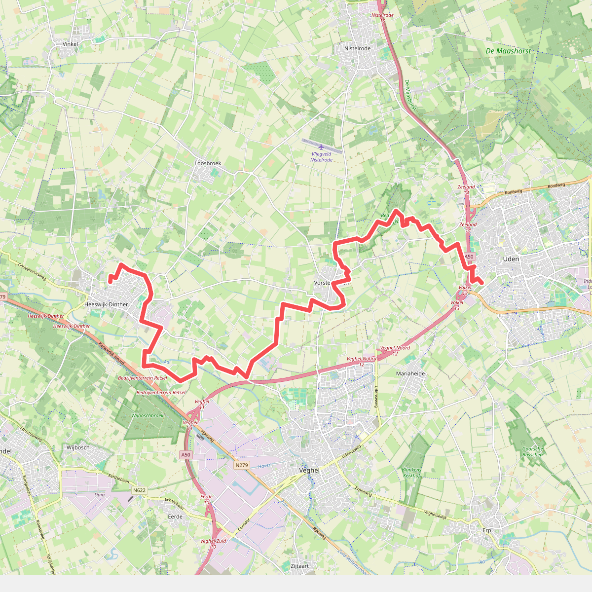Heeswijk - Uden · Ons Kloosterpad etappe 2