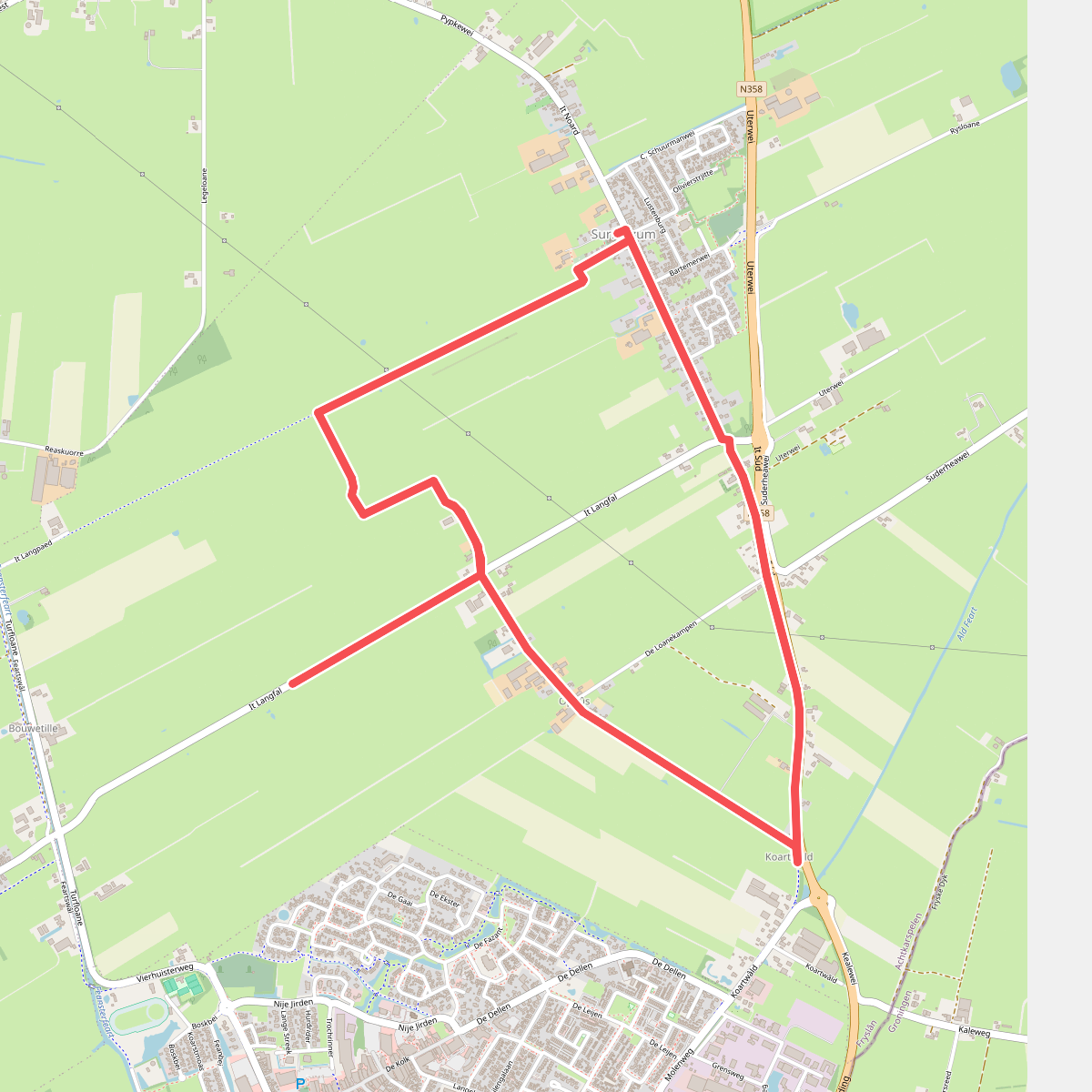 Boerenpad in de Noardlike Fryske Walden