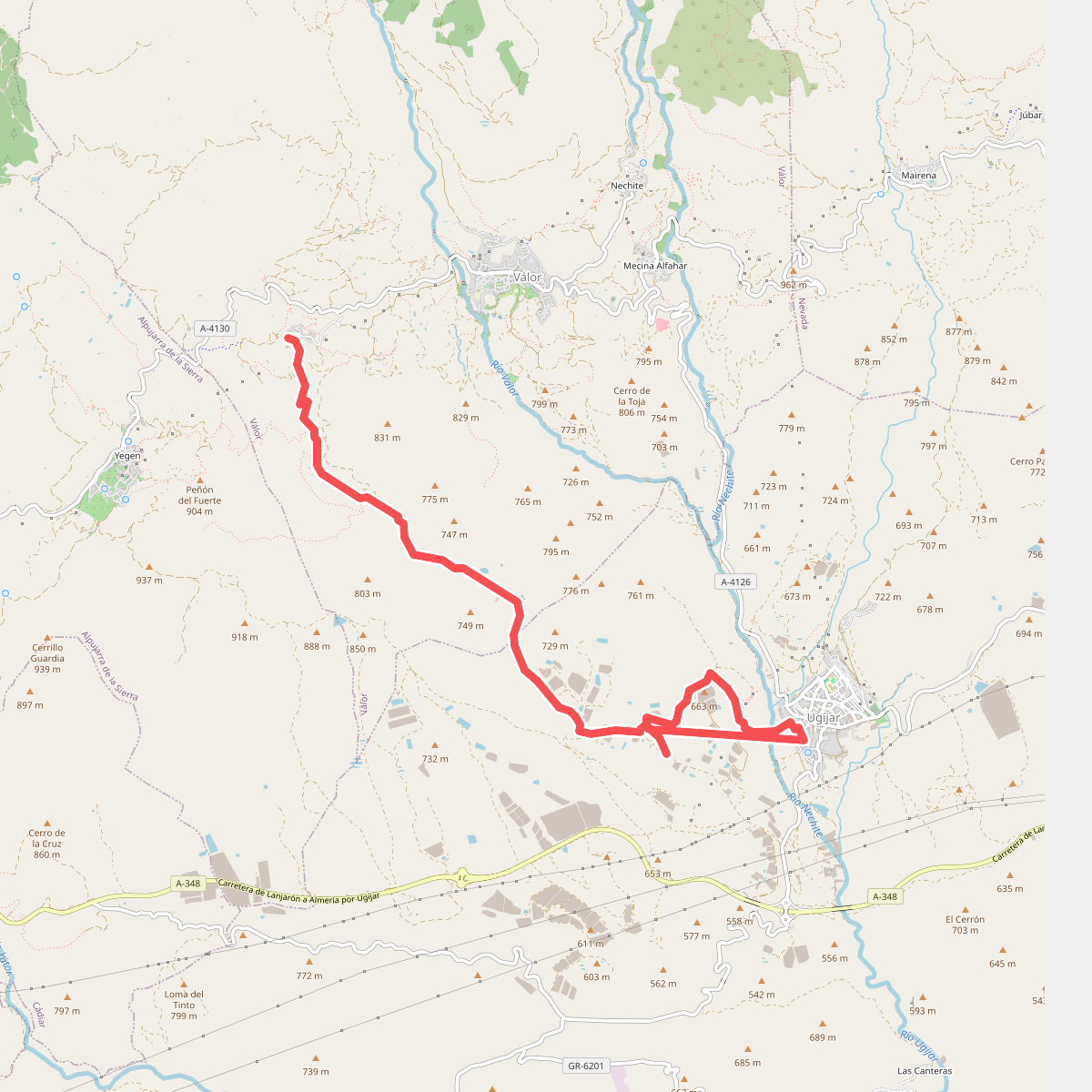 SL-A 205 Ugíjar-Cuesta Viñas
