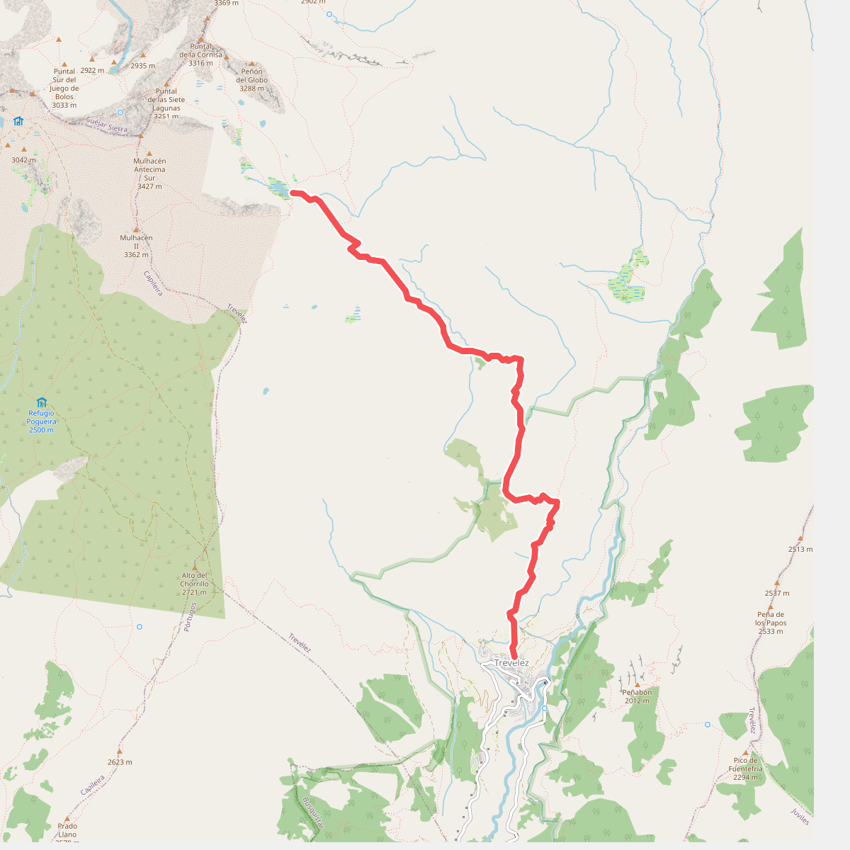 PR-A 27 Trevélez-Siete Lagunas