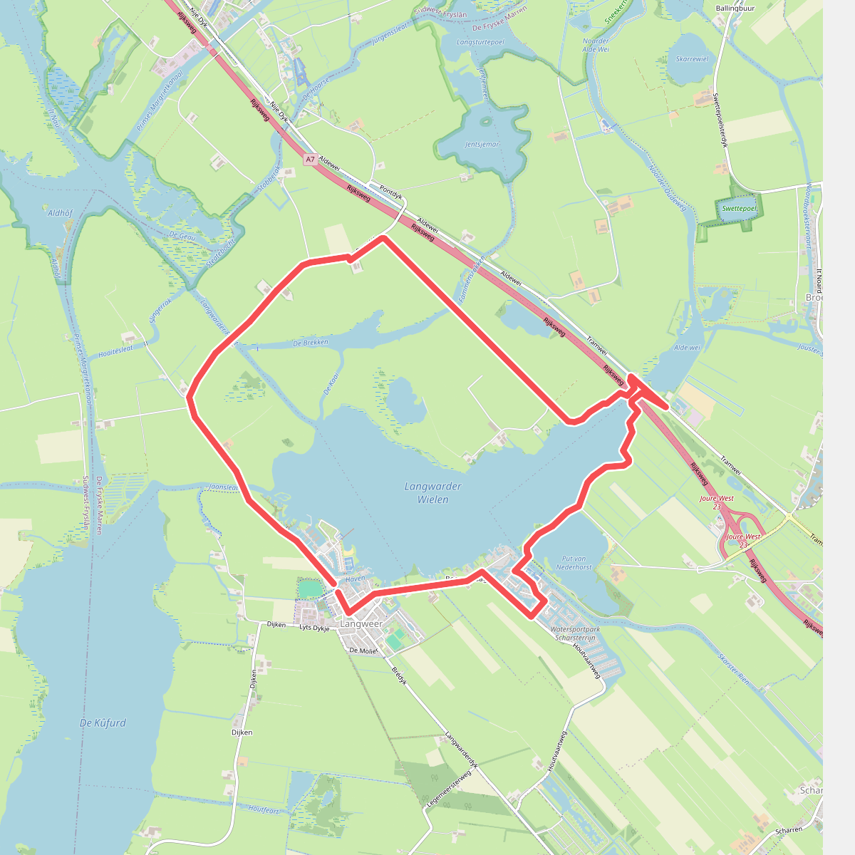 Pontjes-Wandelrondje Langwarder Wielen