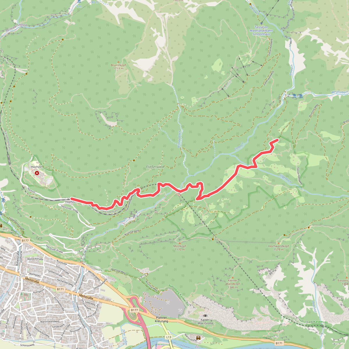 4 Hochzirl - Rasthaus Brunntal