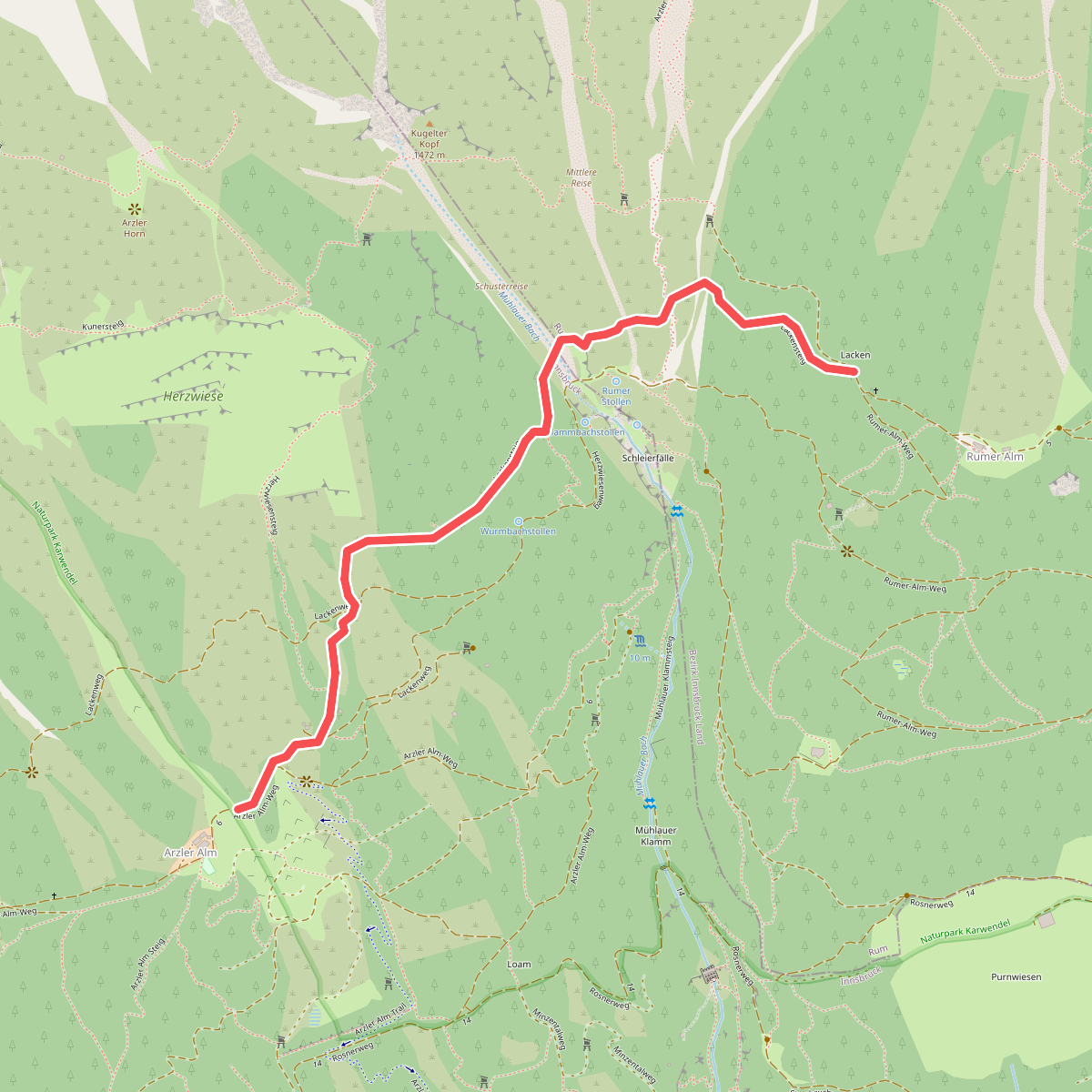 Lackensteig