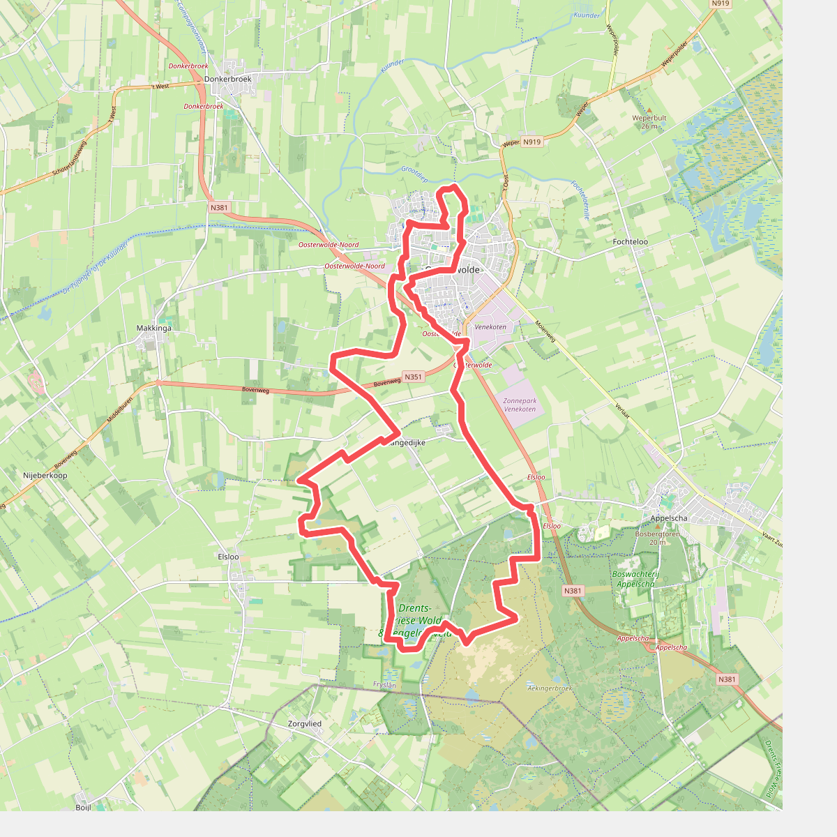 Oosterwolde - Drents Friese Wold | Bonifatius Kloosterpad: rondje 9
