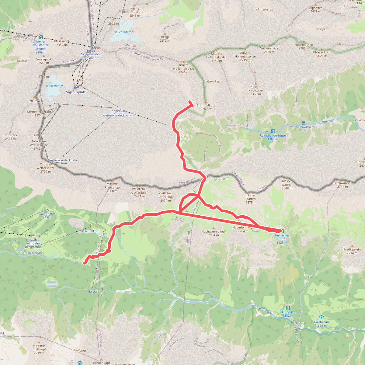 AV Weg 815 (Gaistal - Gatterl - Knorrhütte)
