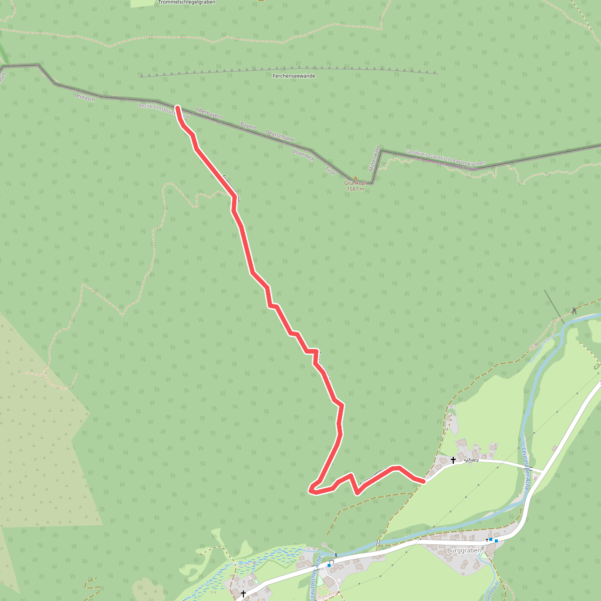 Wanderweg 848 (rot)