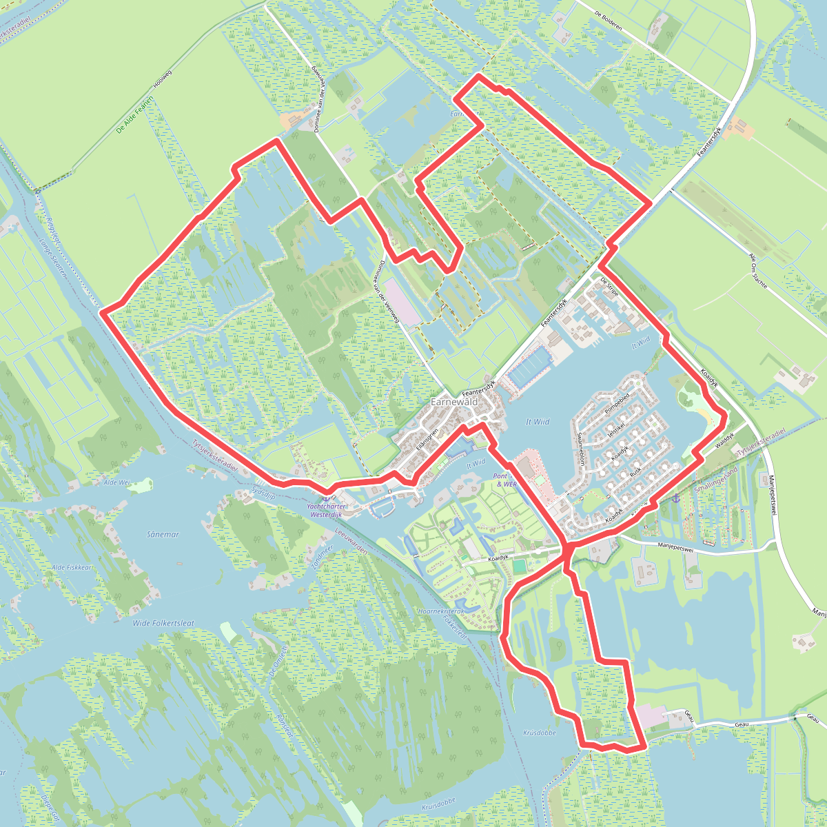 Wandelroute Nationaal Park De Alde Feanen