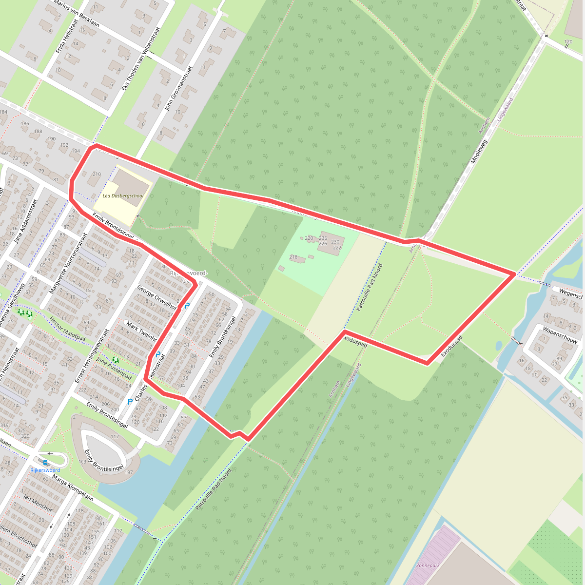 Klein rondje Rijkerswoerd zuid