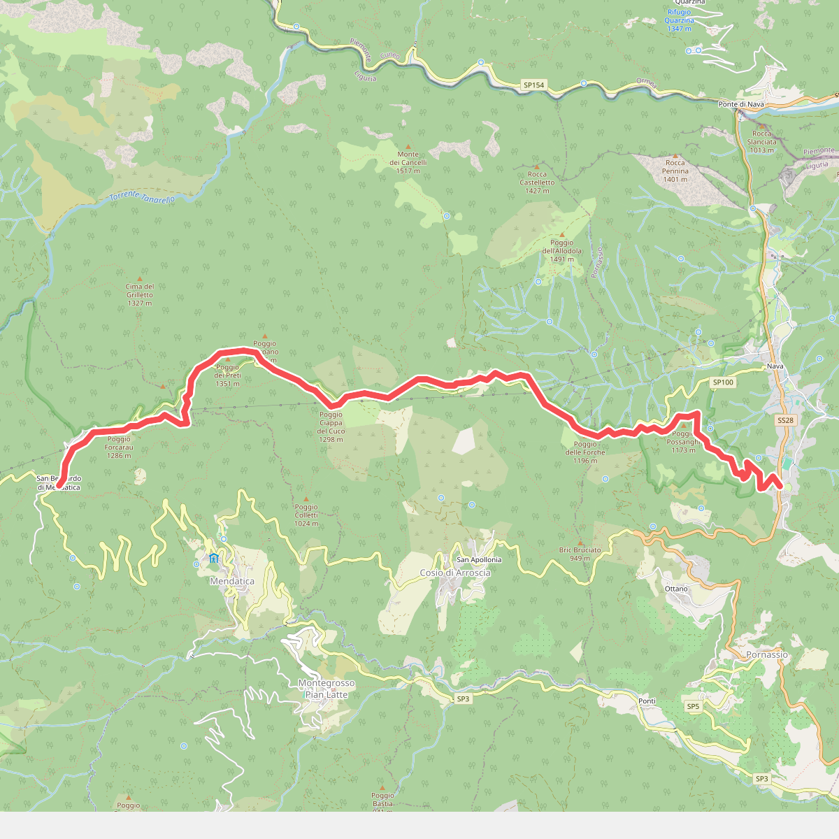 San Bernardo di Mendatica - Colle di Nava