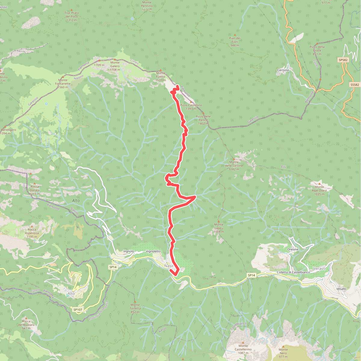 Nasino - Madonna della Neve - Passo delle Caranche