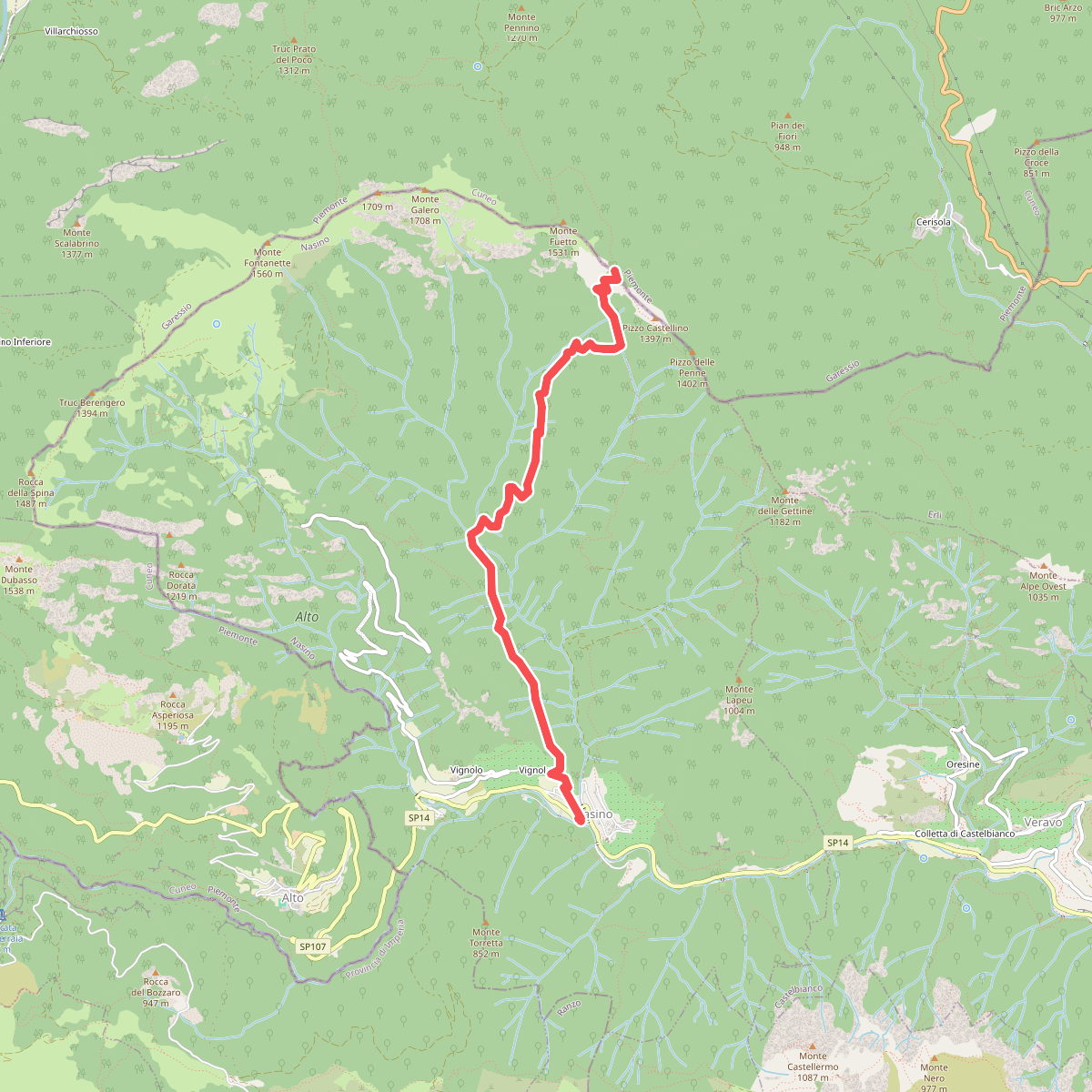 Nasino - Vignoletto - Passo delle Caranche