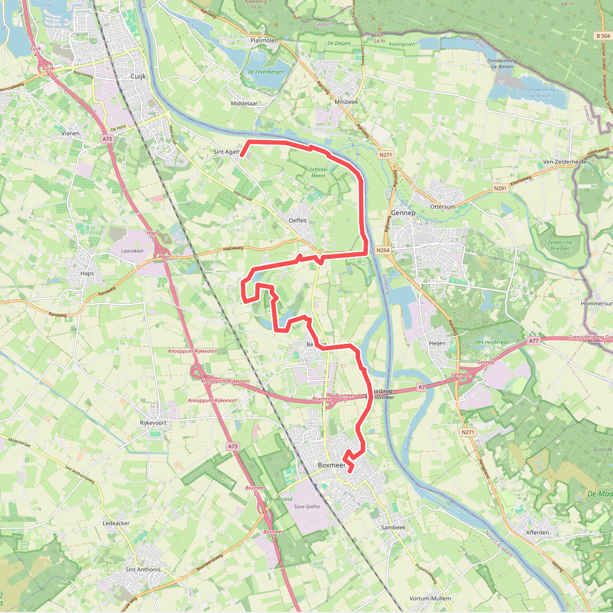 Sint Agatha - Boxmeer · Ons Kloosterpad etappe 6