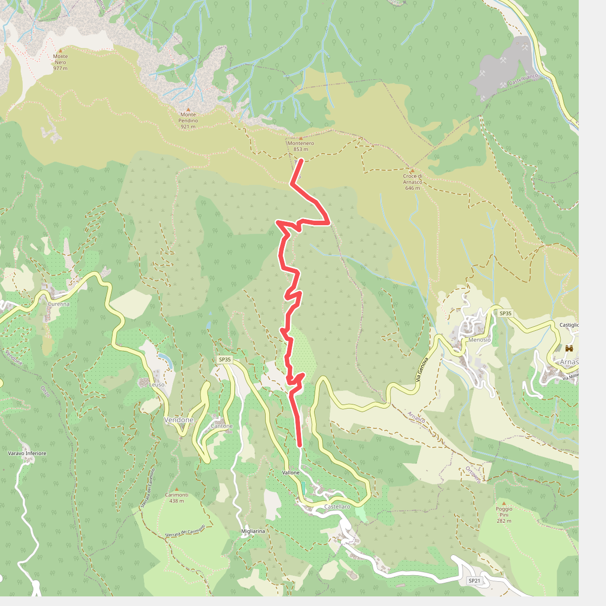 Castellaro - Monte Pendino