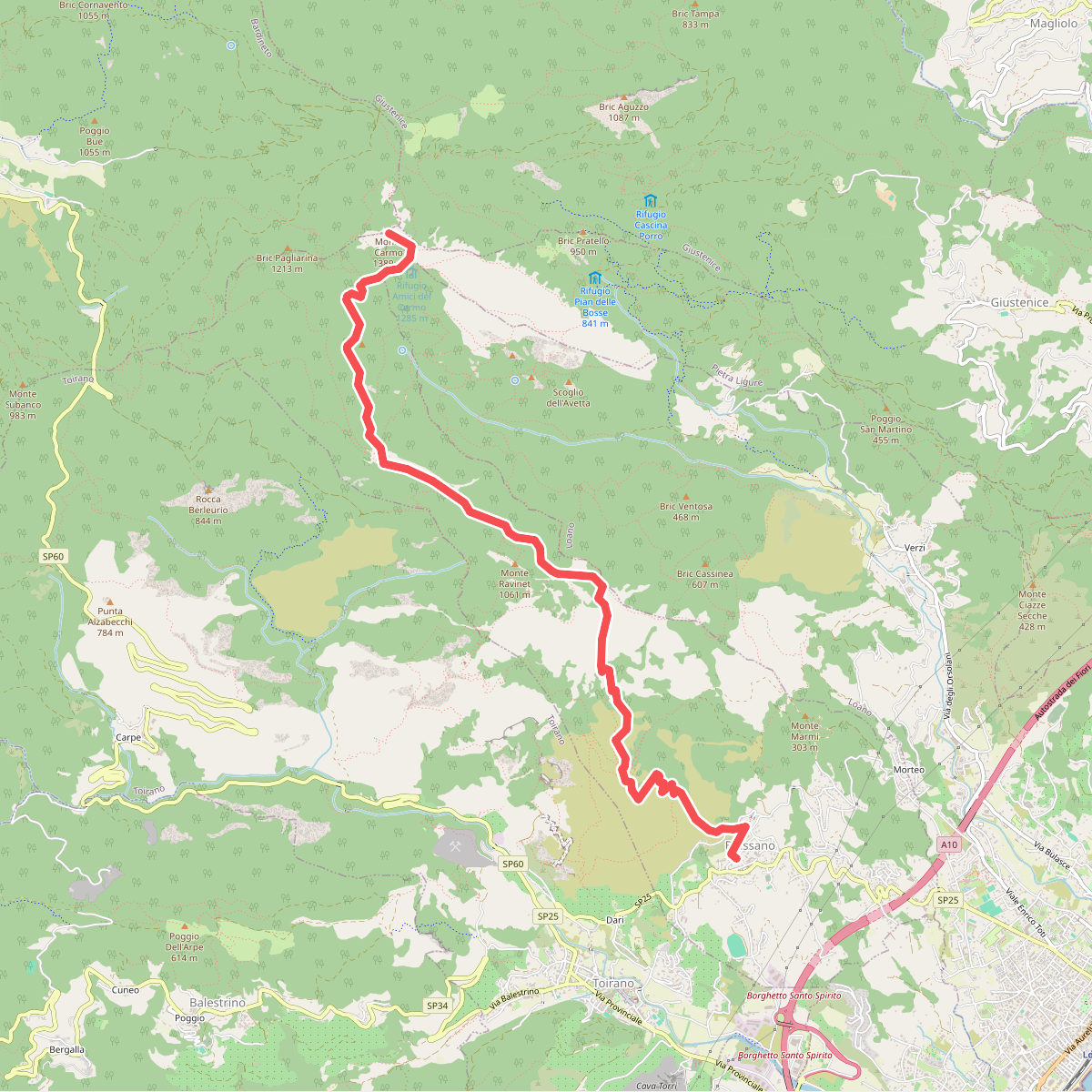Boissano - Monte Carmo