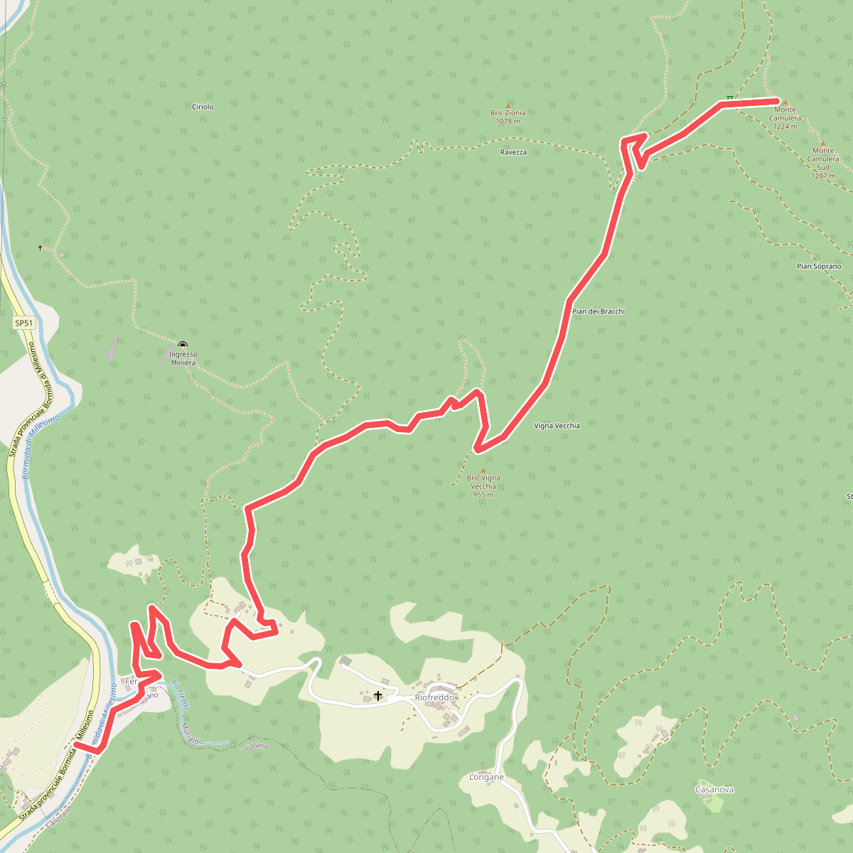 Ferriera di Murialdo - Monte Camulera