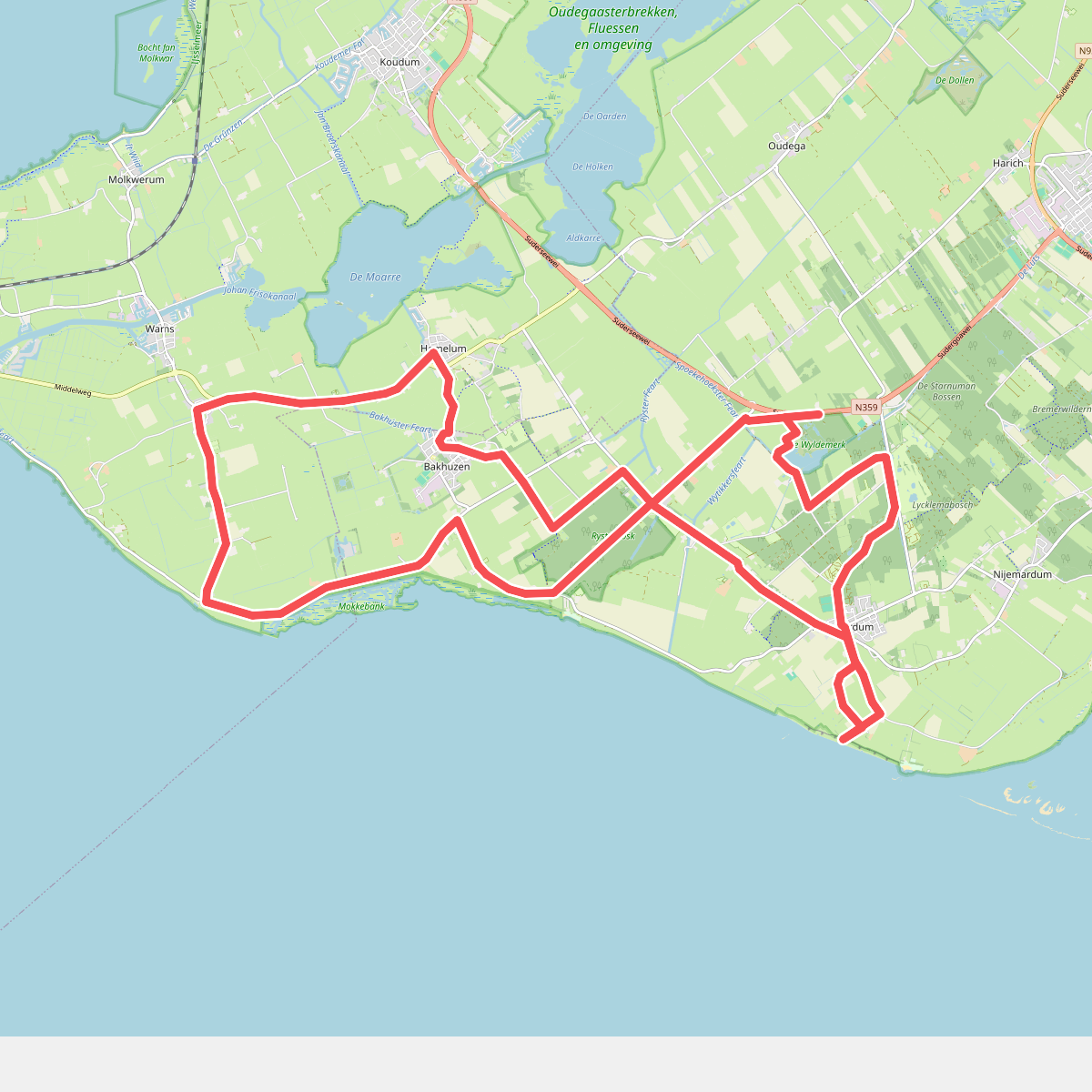 Wandelroute Wyldemerk – Oudemirdumer klif – Laaksum